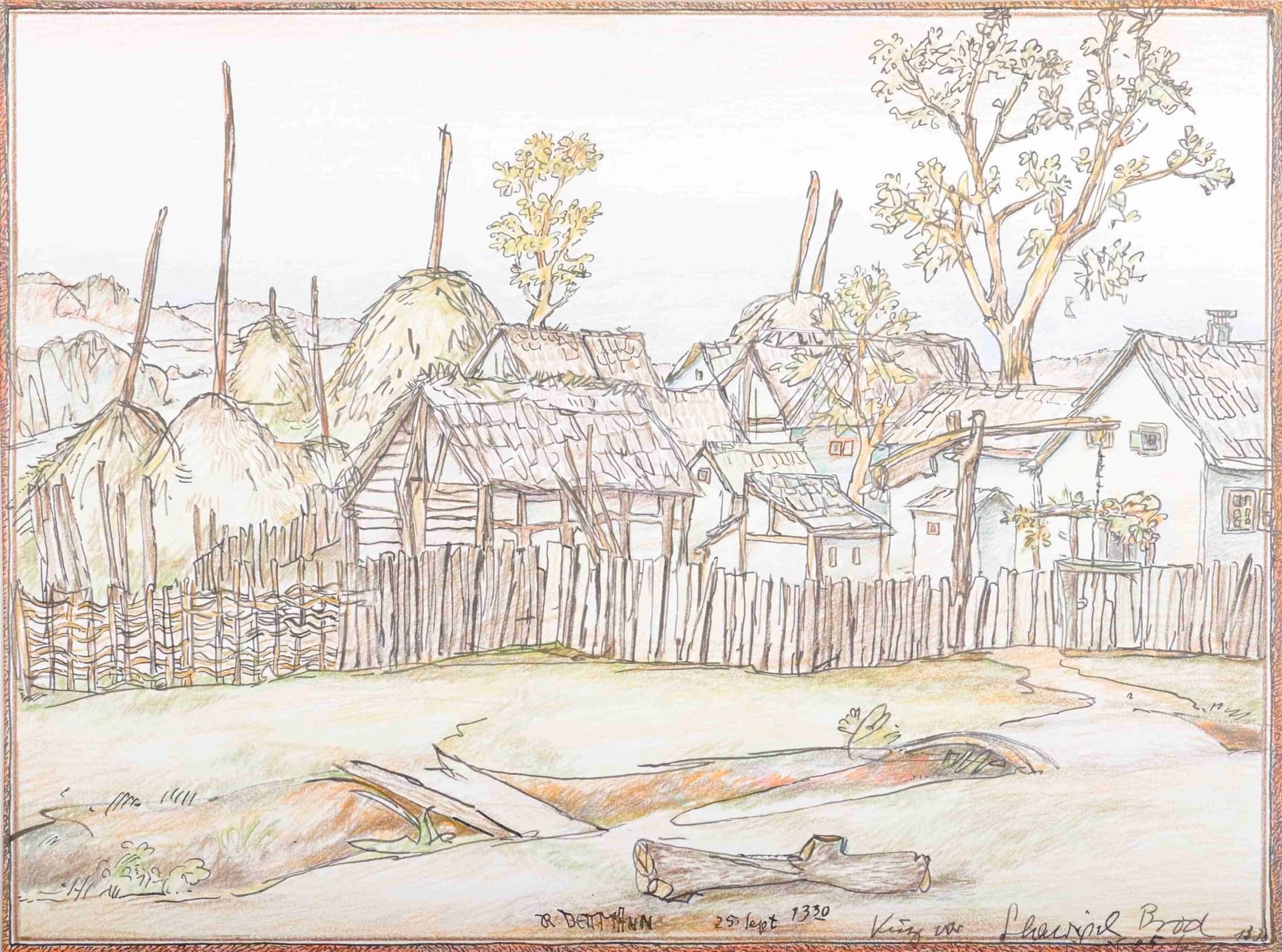 Kurz vor Slavonski Brod, Kroatien