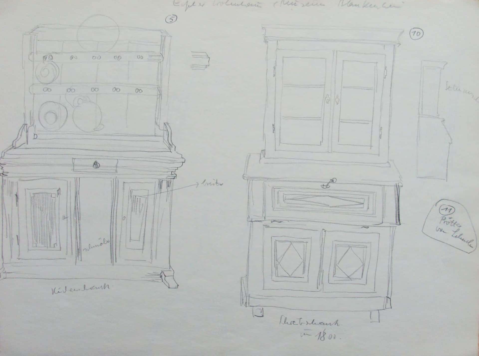 Küchenschrank und Sekretär