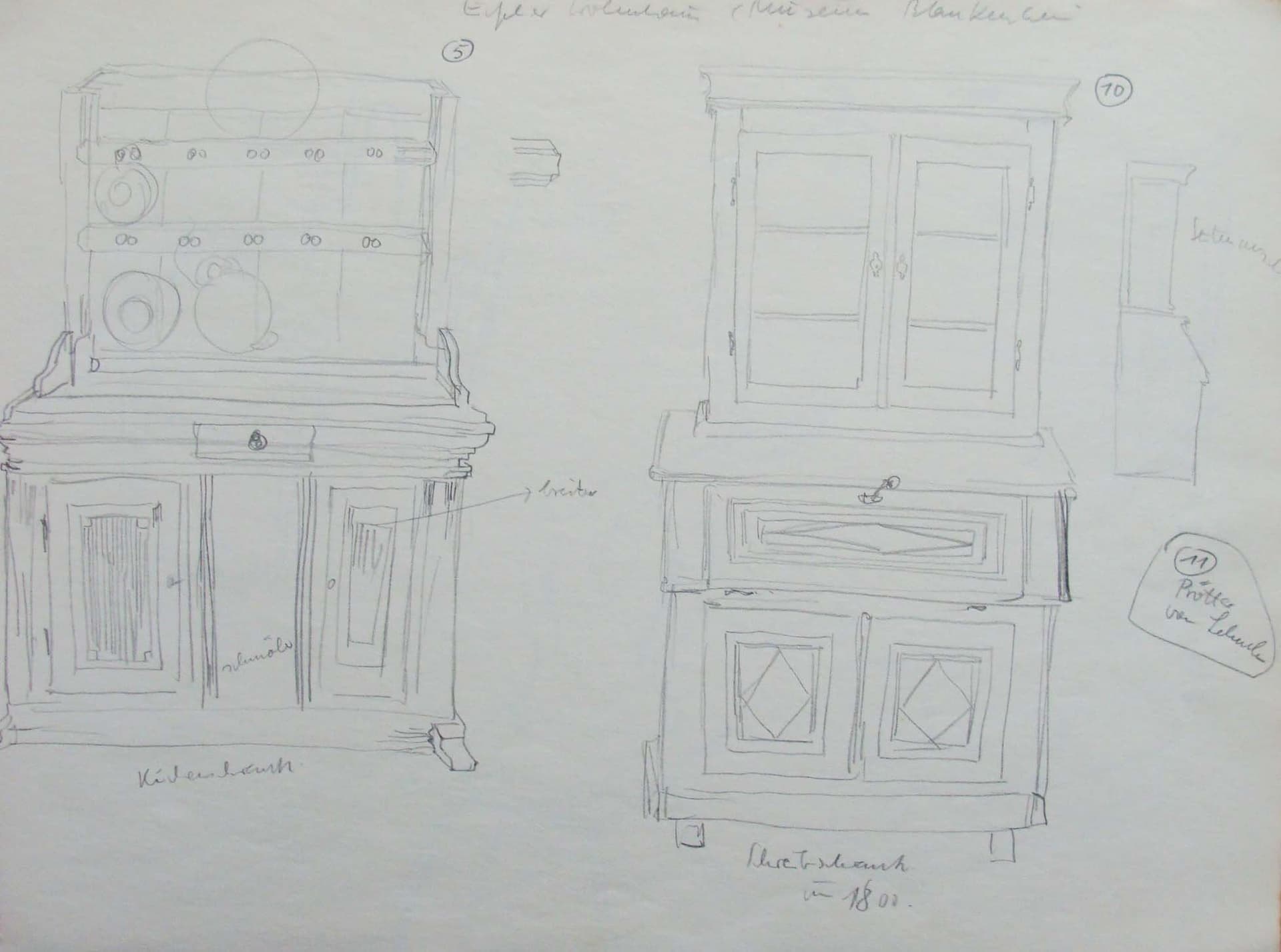 Küchenschrank und Sekretär