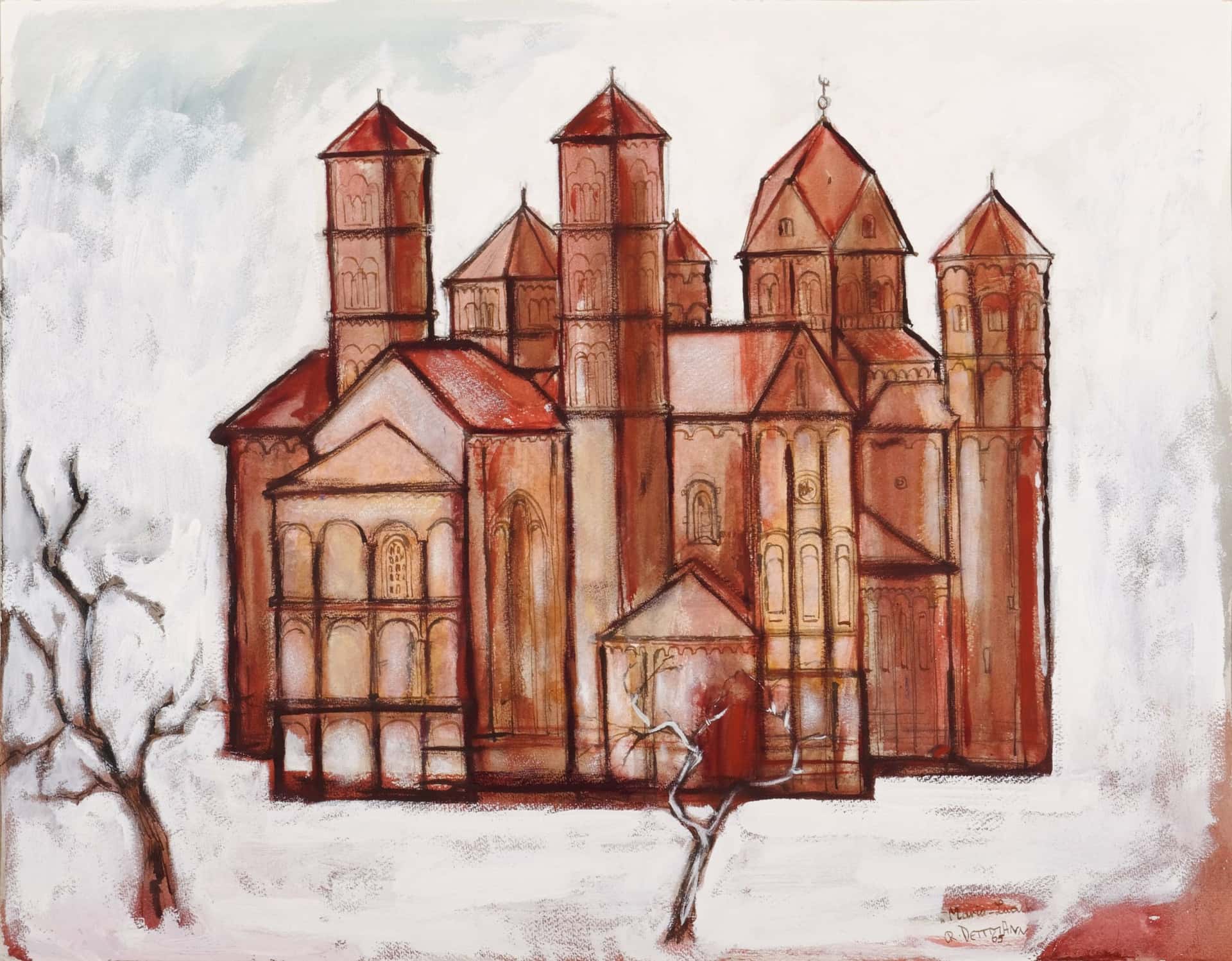 Maria Laach vom Garten aus