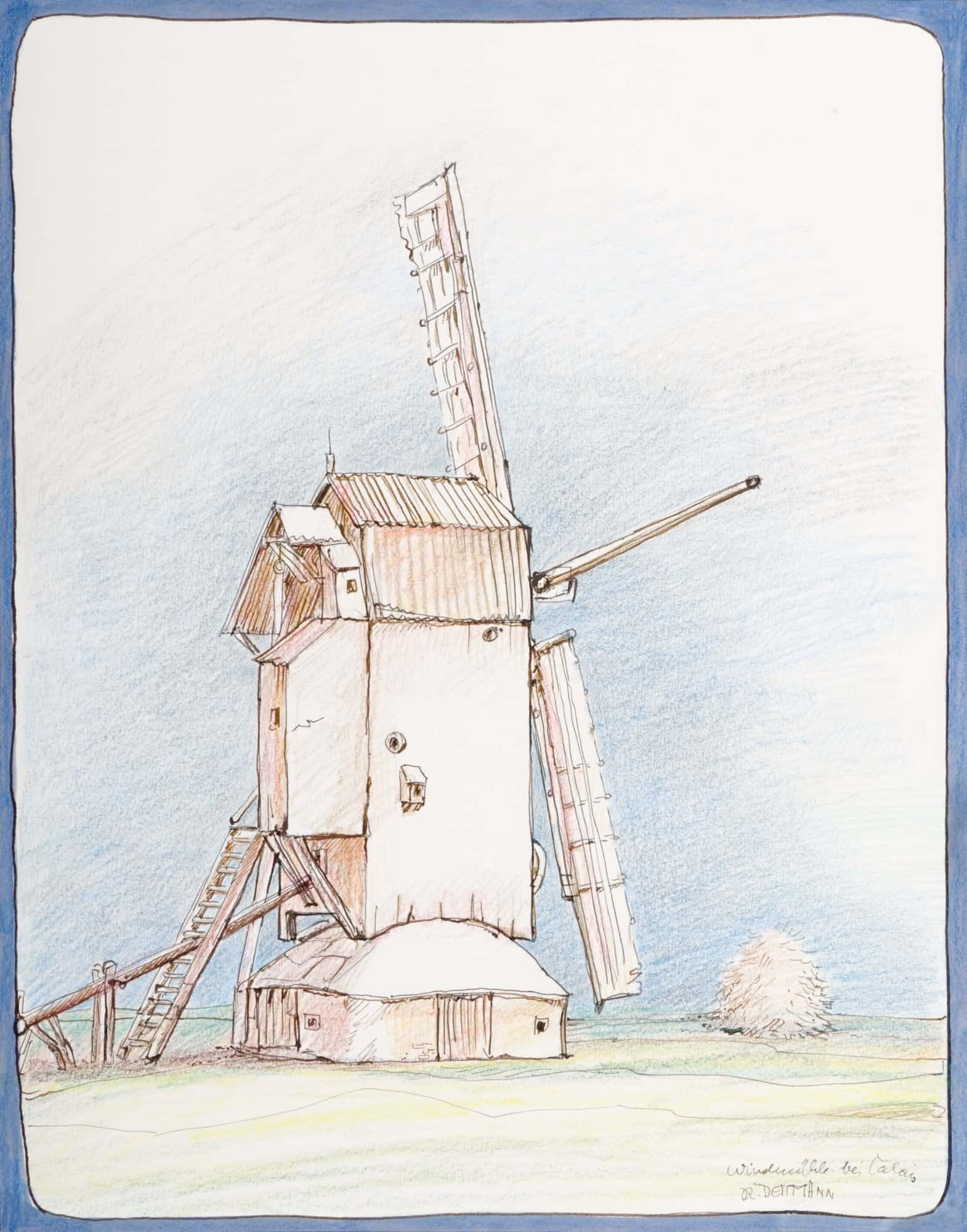 Windmühle bei Calais