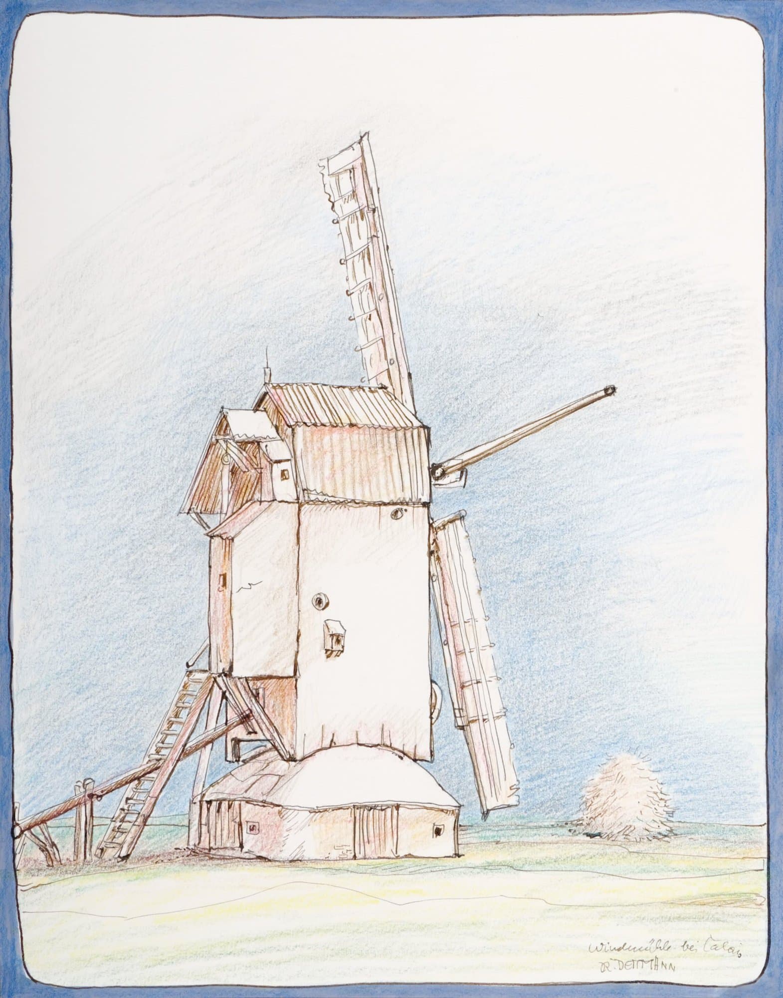 Windmühle bei Calais