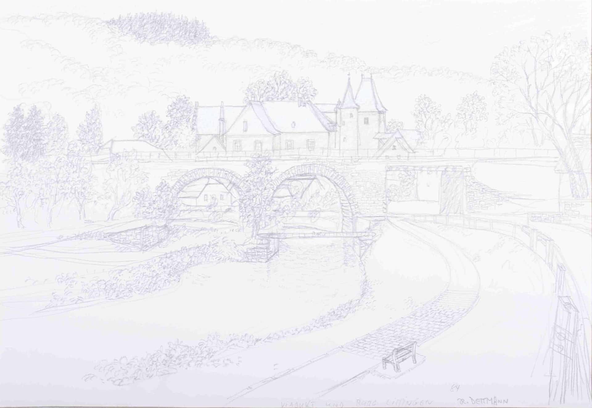 Viadukt und Burg Lissingen