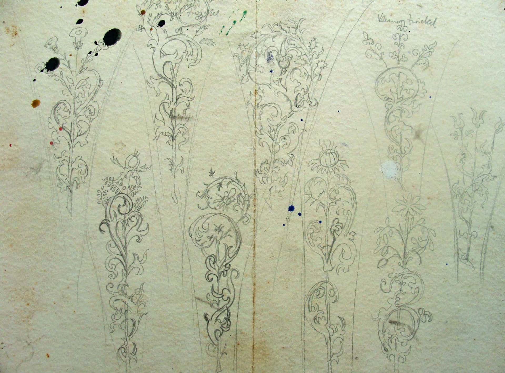 Gotische Rankenblumen