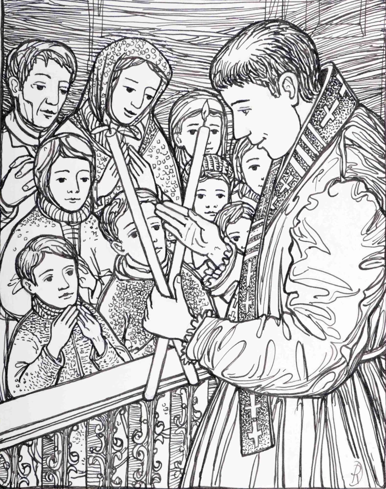 Blasiussegen in der Eifel