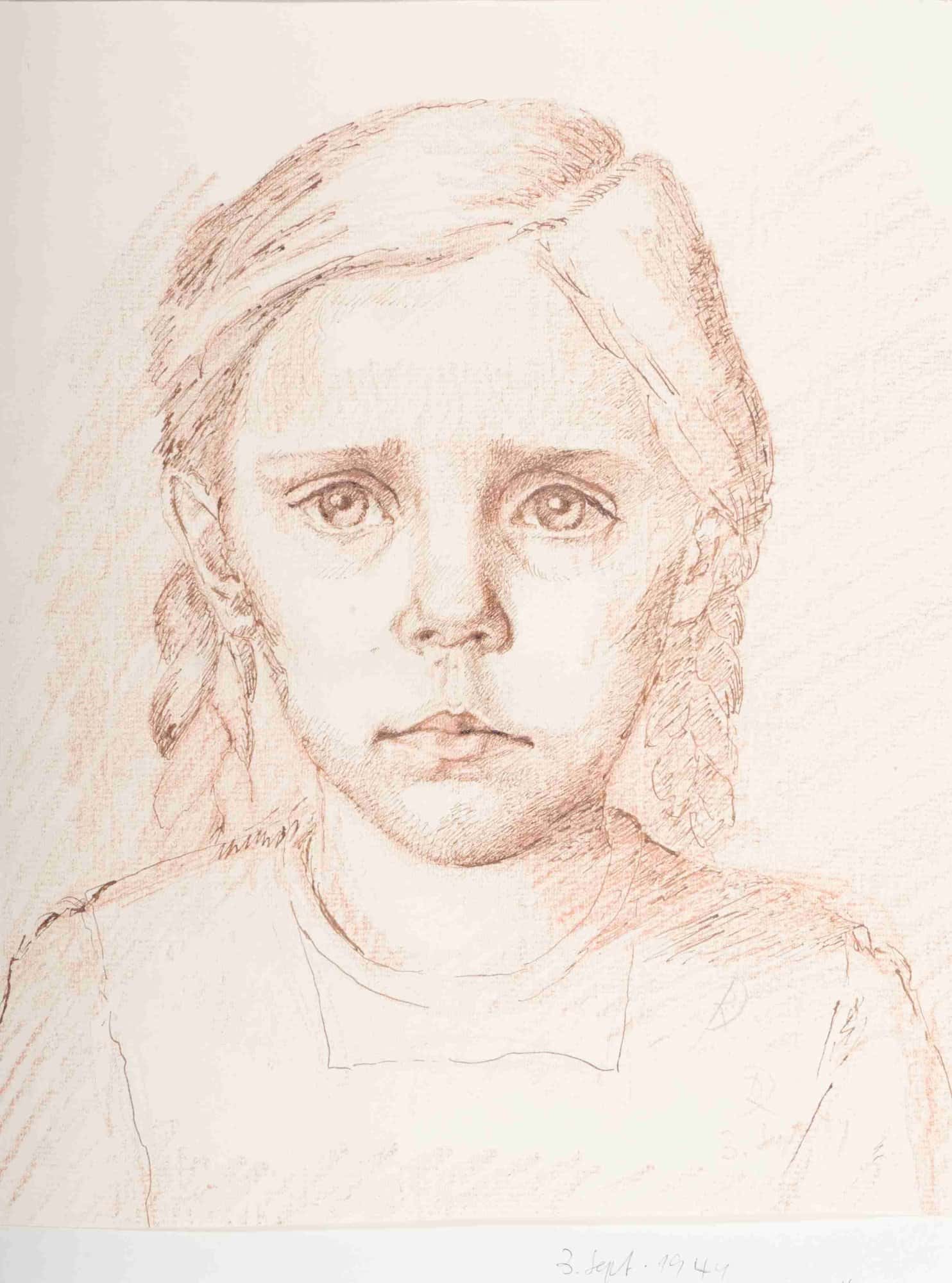 Mädchen mit Zöpfen