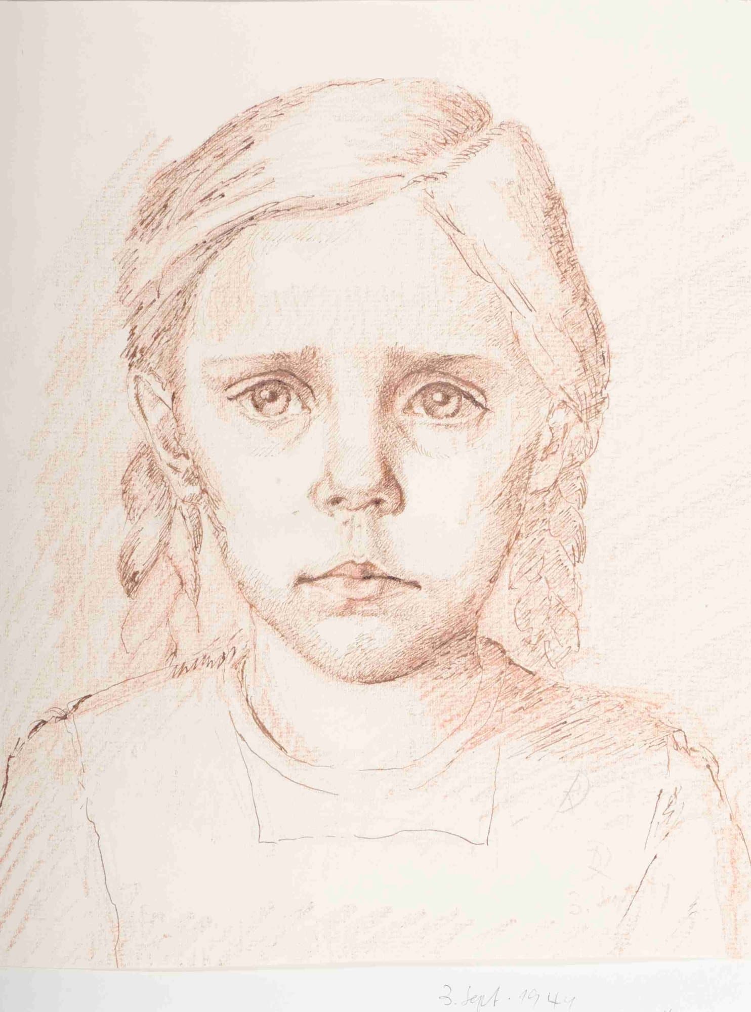 Mädchen mit Zöpfen