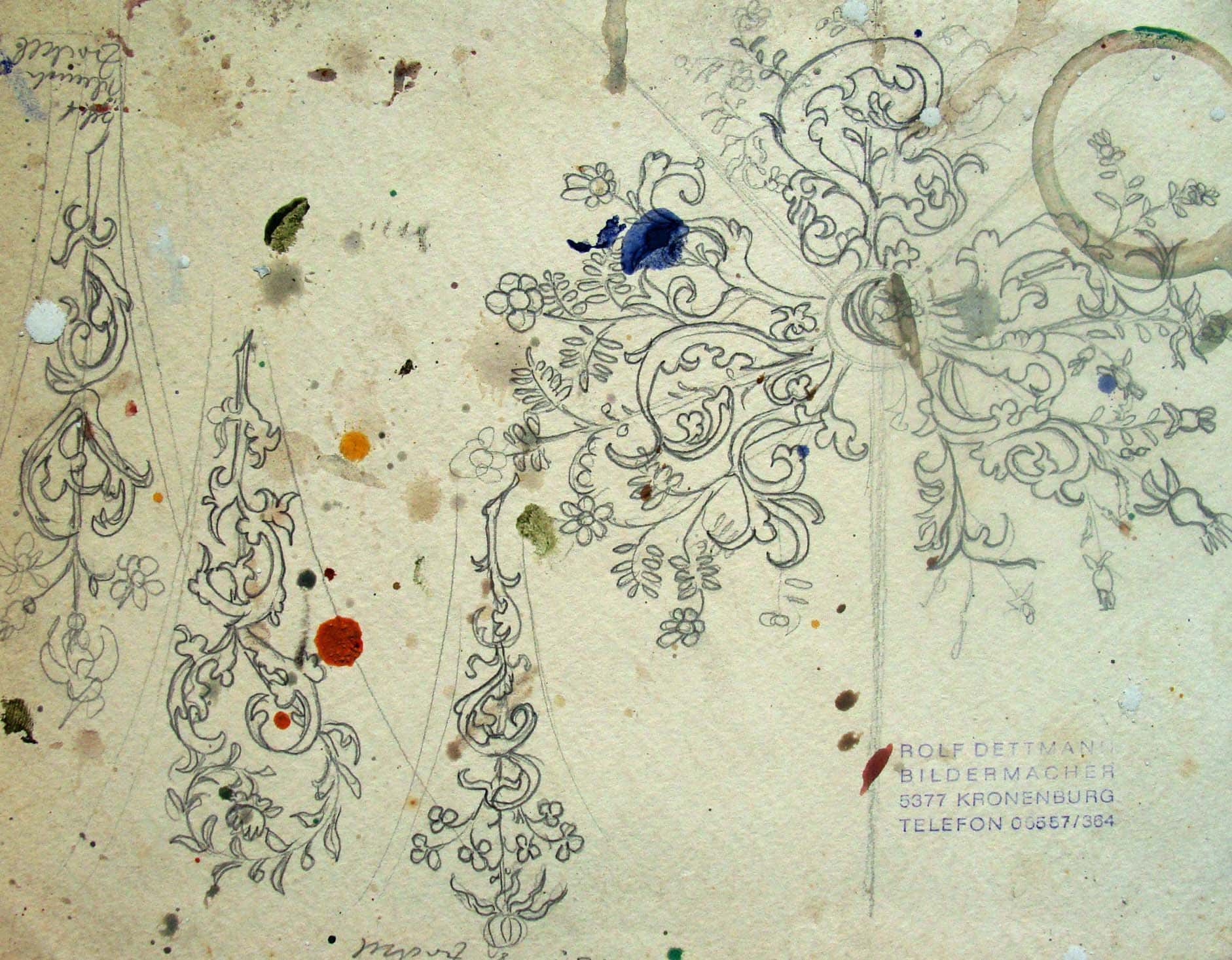 Gotische Rankenblumen