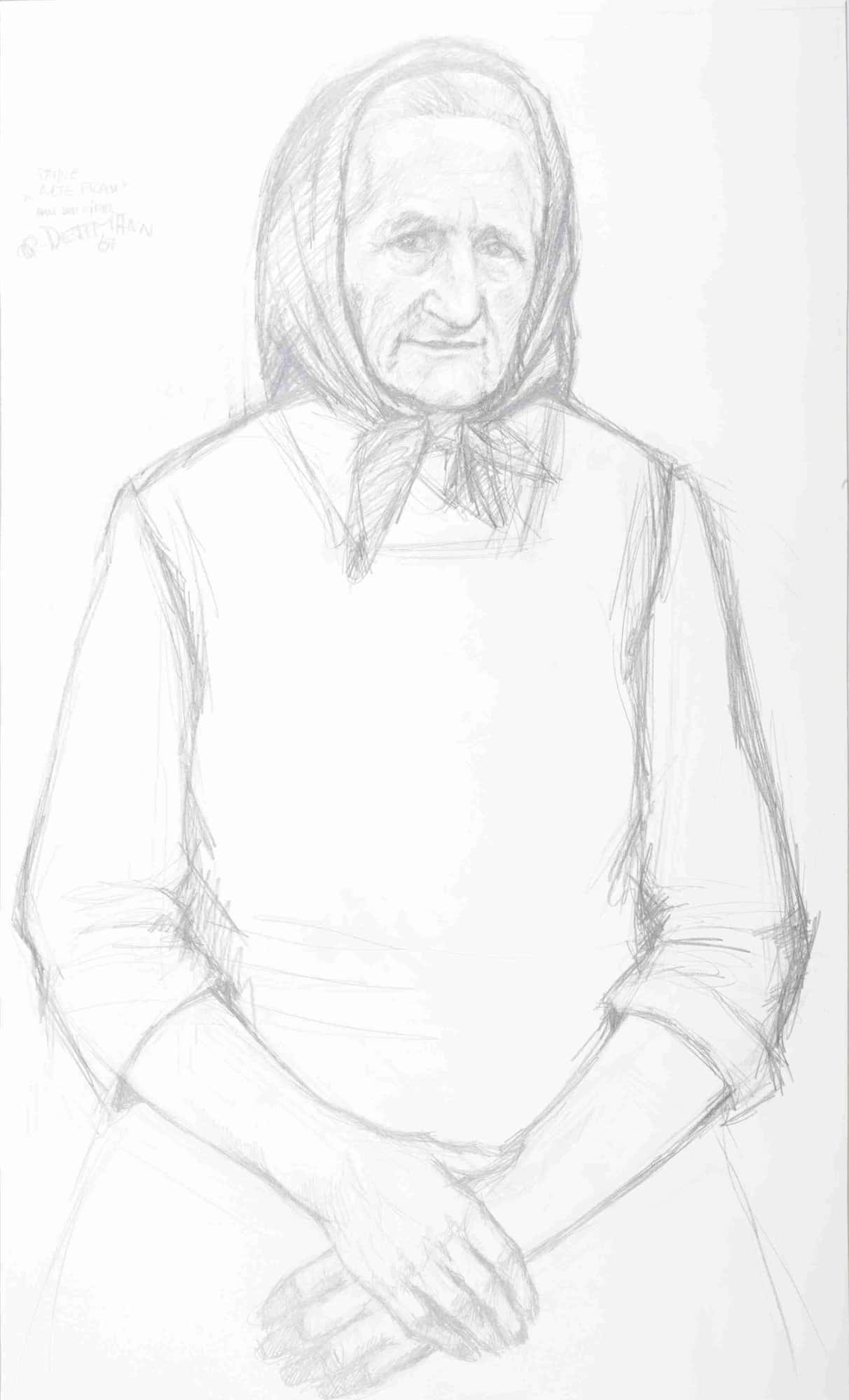 Alte Frau aus der Eifel