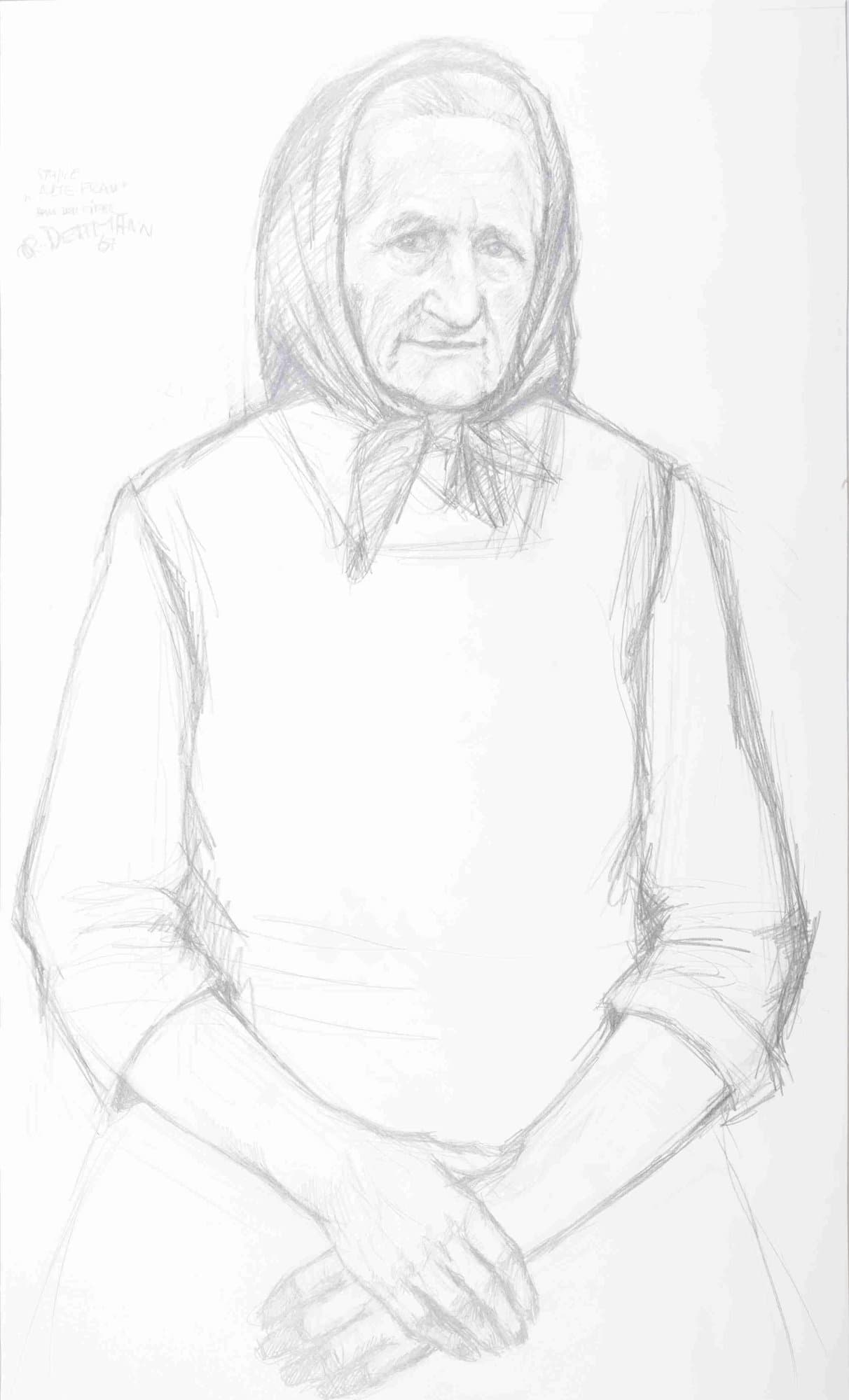 Alte Frau aus der Eifel