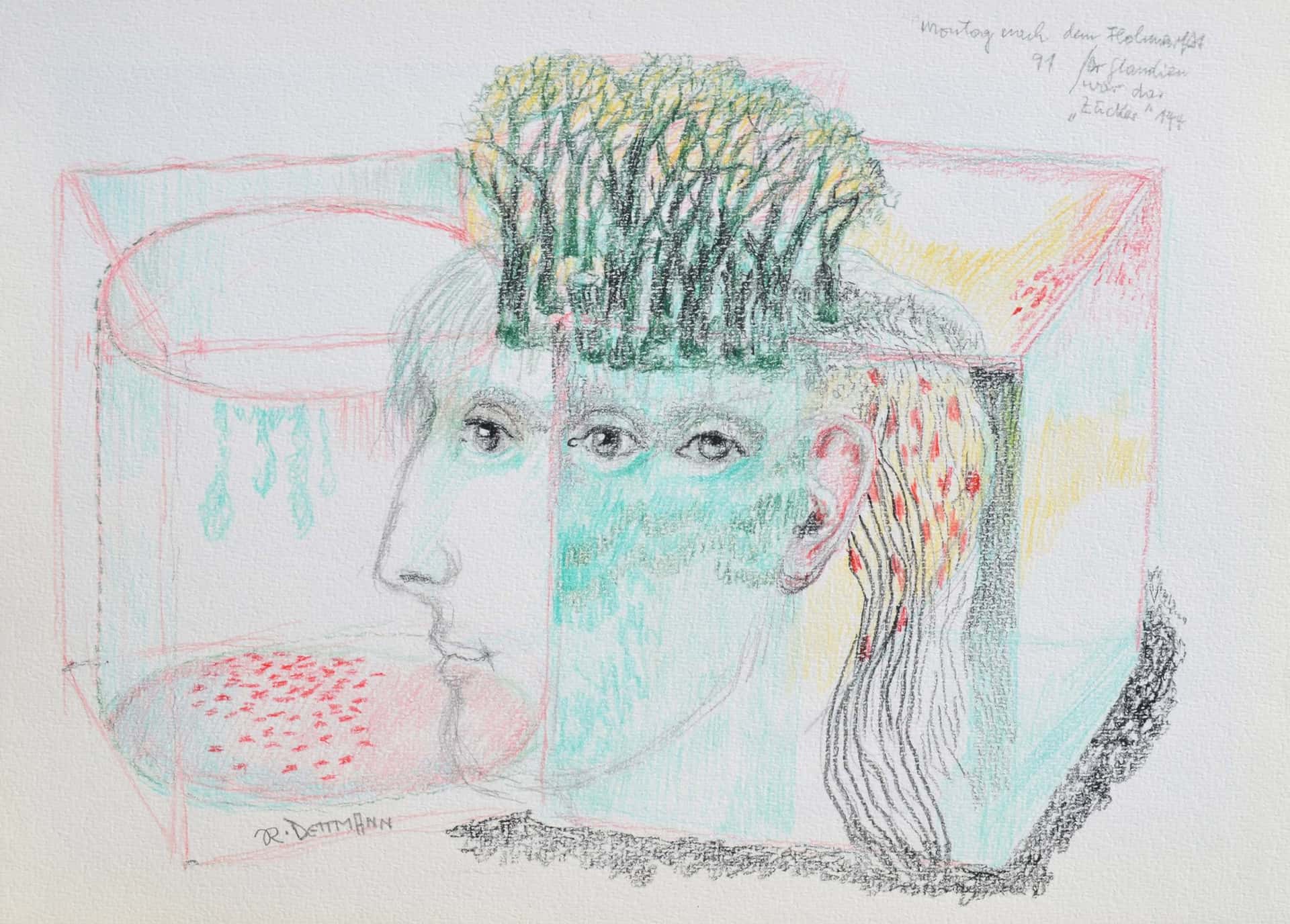 Surrealistisches Portrait