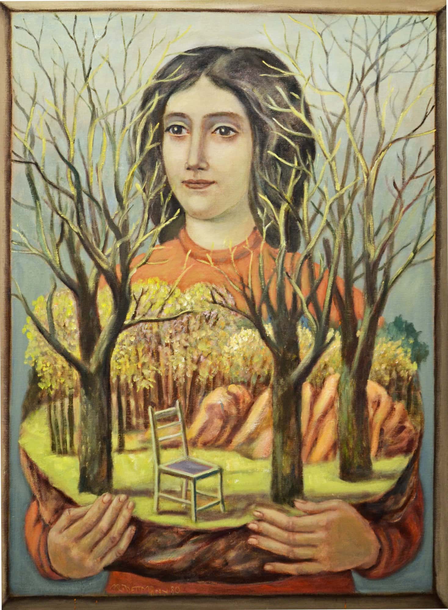 Surreales Frauenportrait