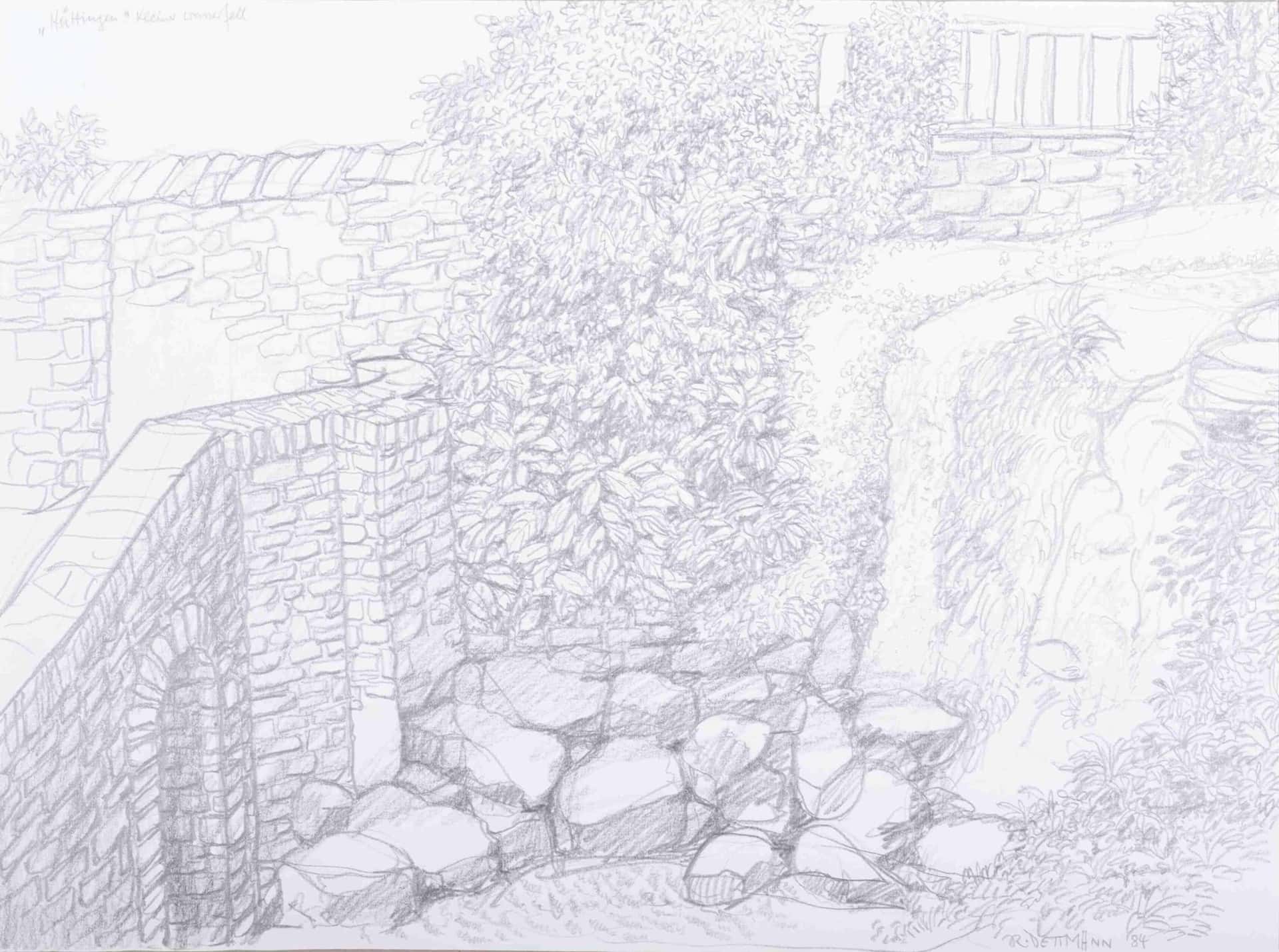 Hüttingen kleiner Wasserfall