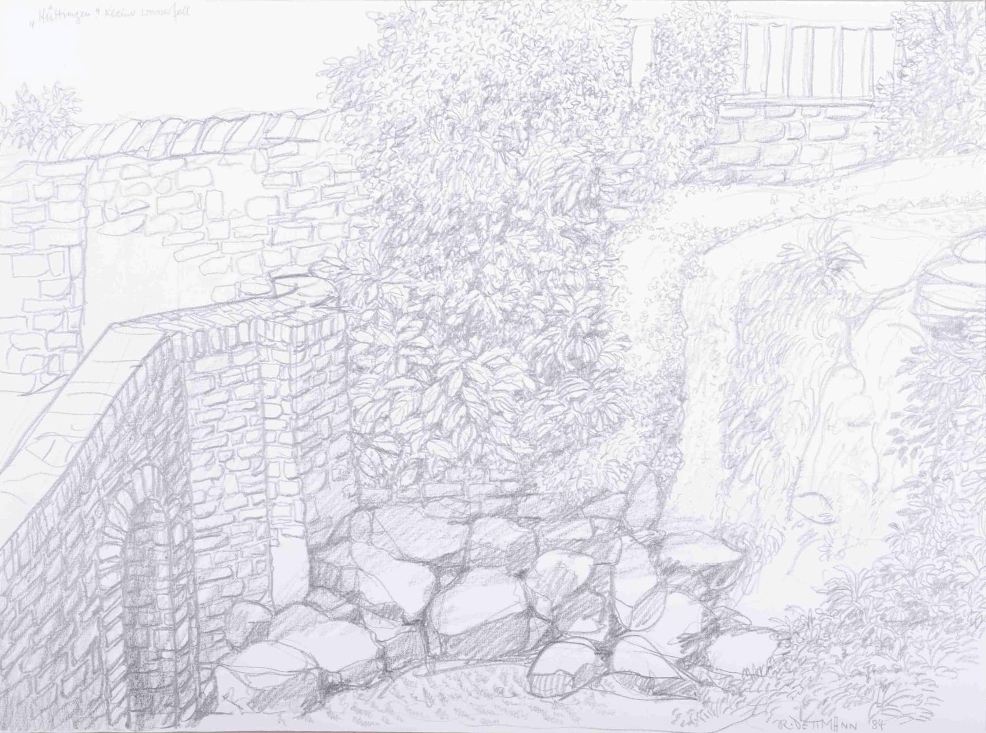 Hüttingen kleiner Wasserfall