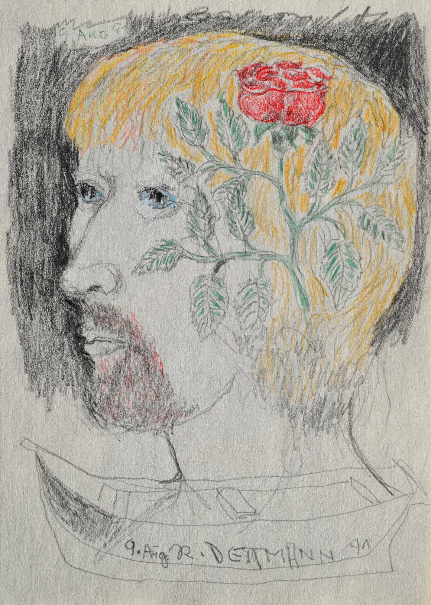 Surreales Männerportrait