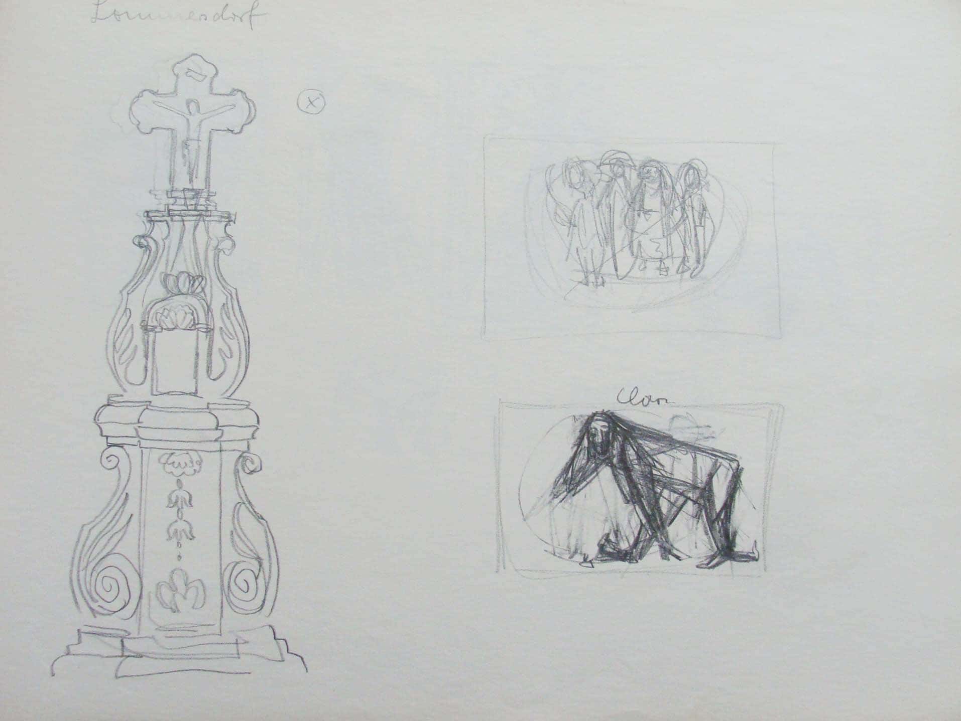 Wegekreuz Lommersdorf/Personen/Clown