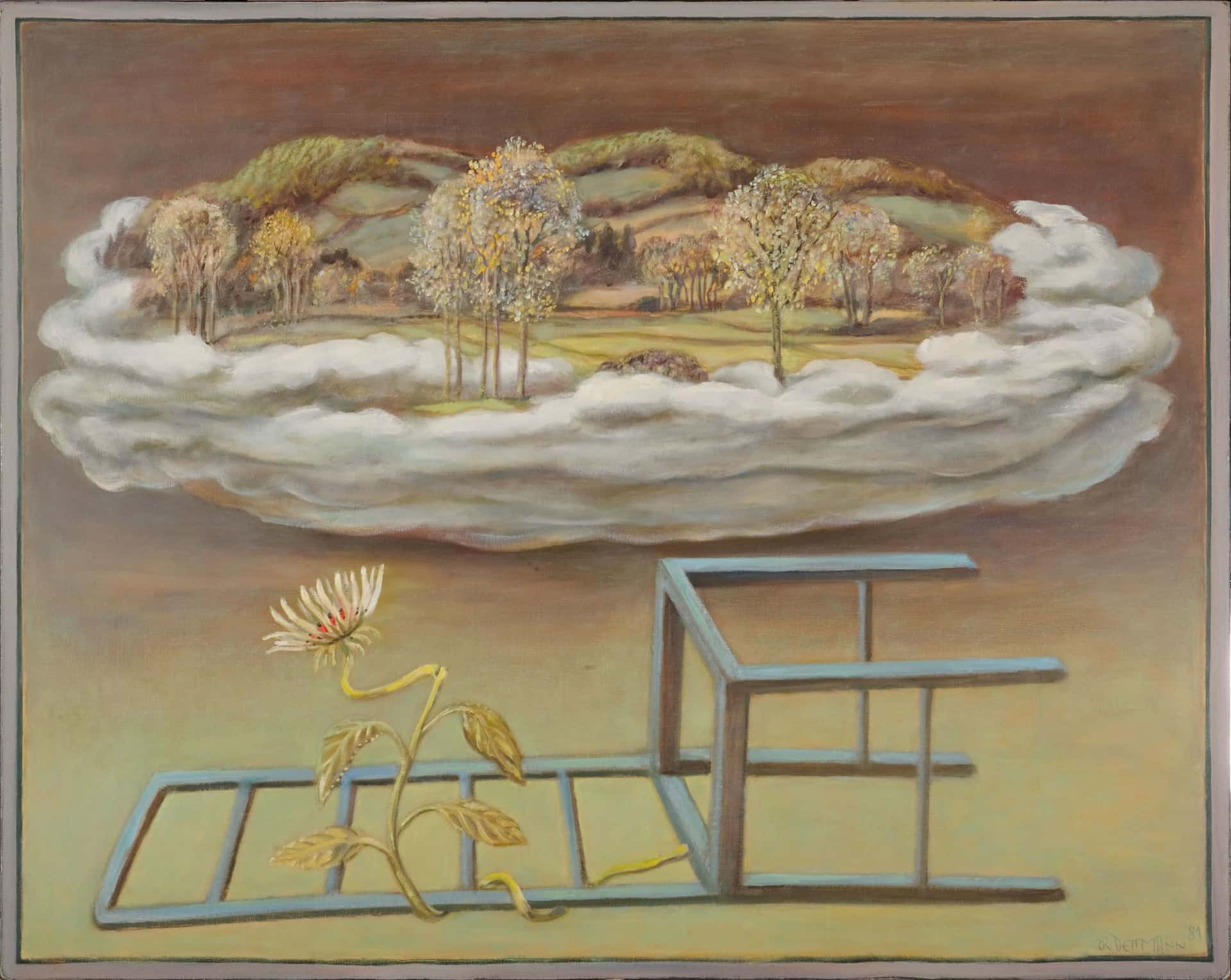 Landschaft in den Wolken