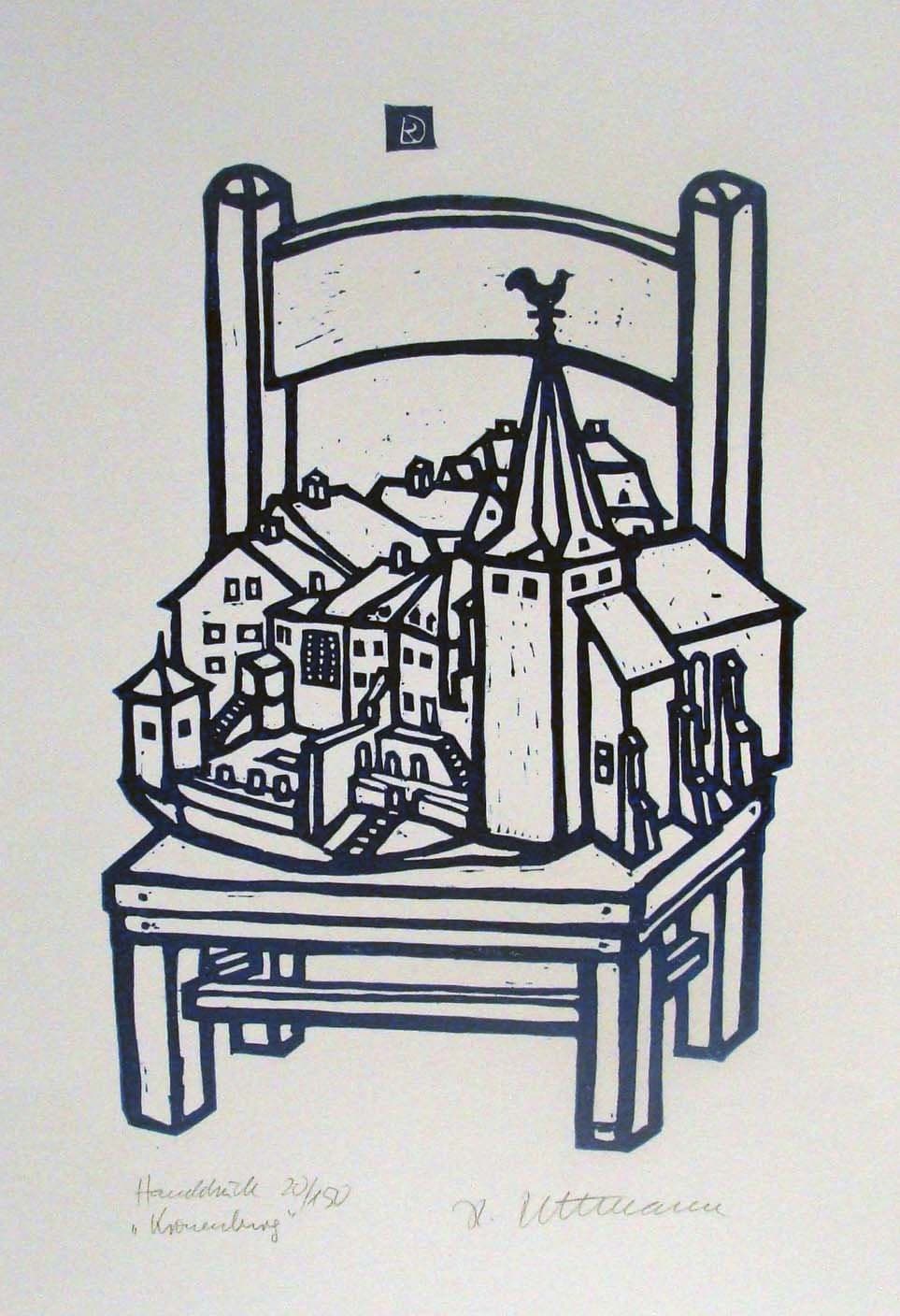 Kronenburg auf Stuhl