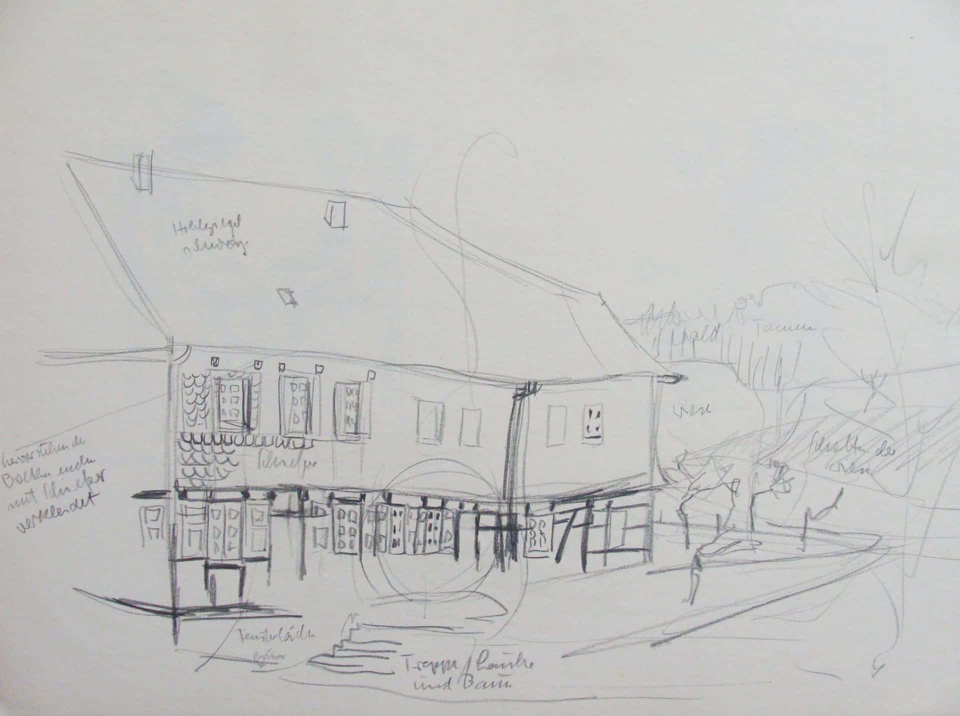 Straße mit Gebäude