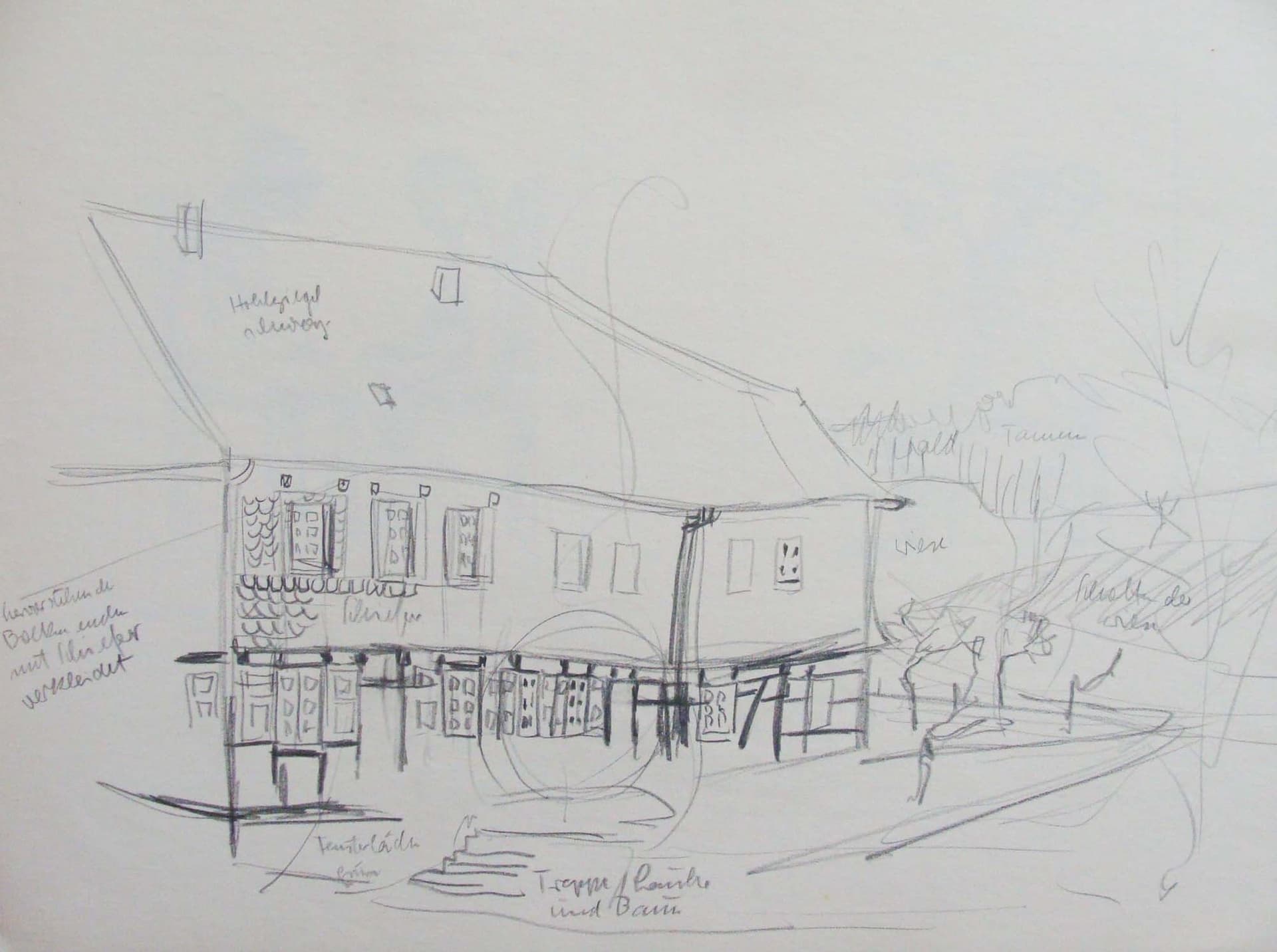 Straße mit Gebäude