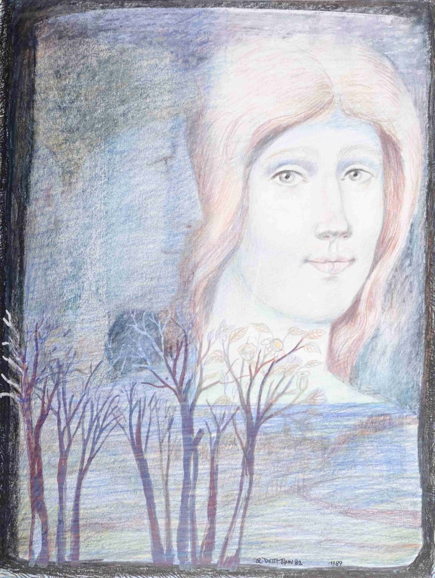 Paar über Landschaft