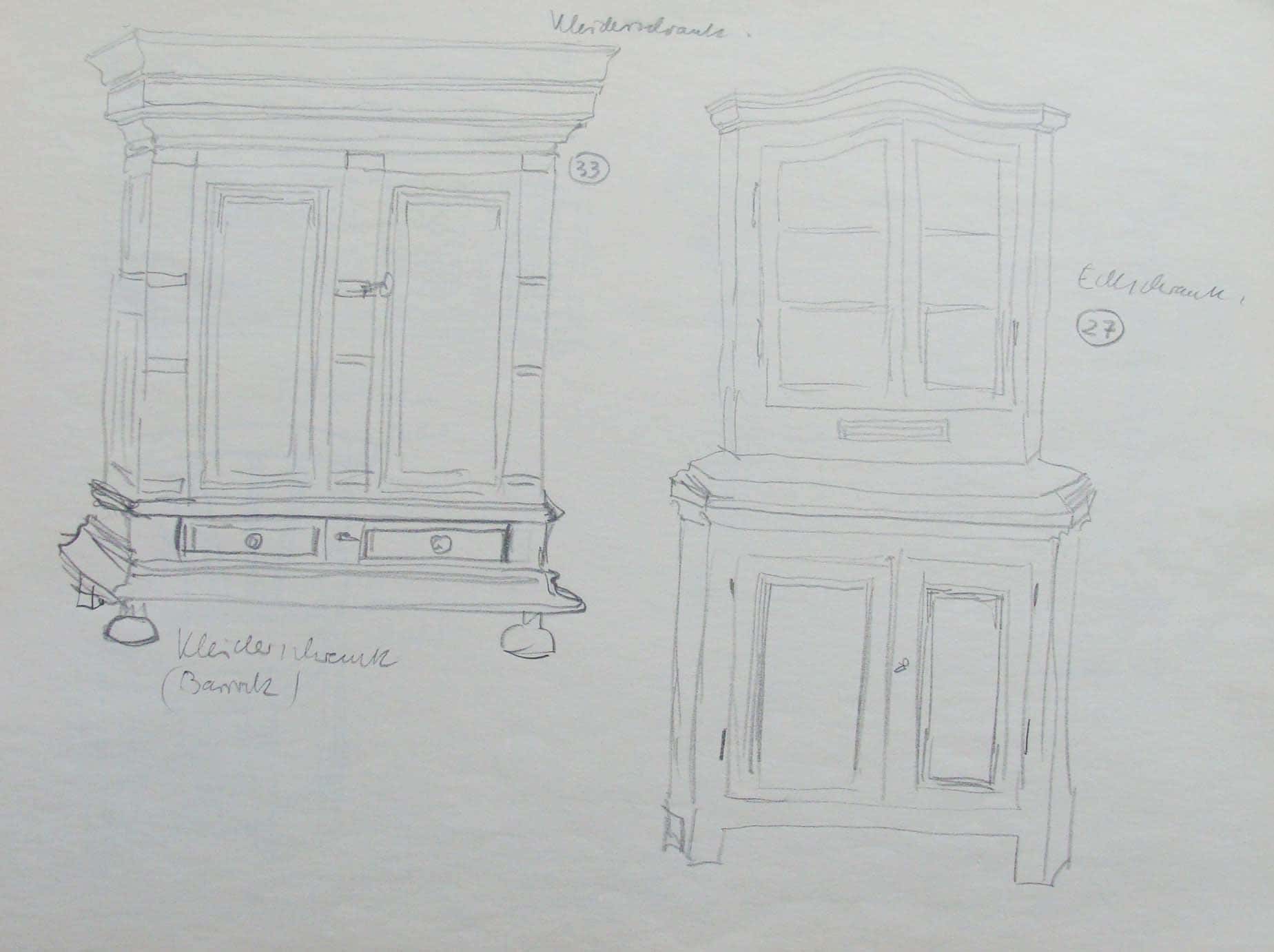 Kleider- und Eckschrank