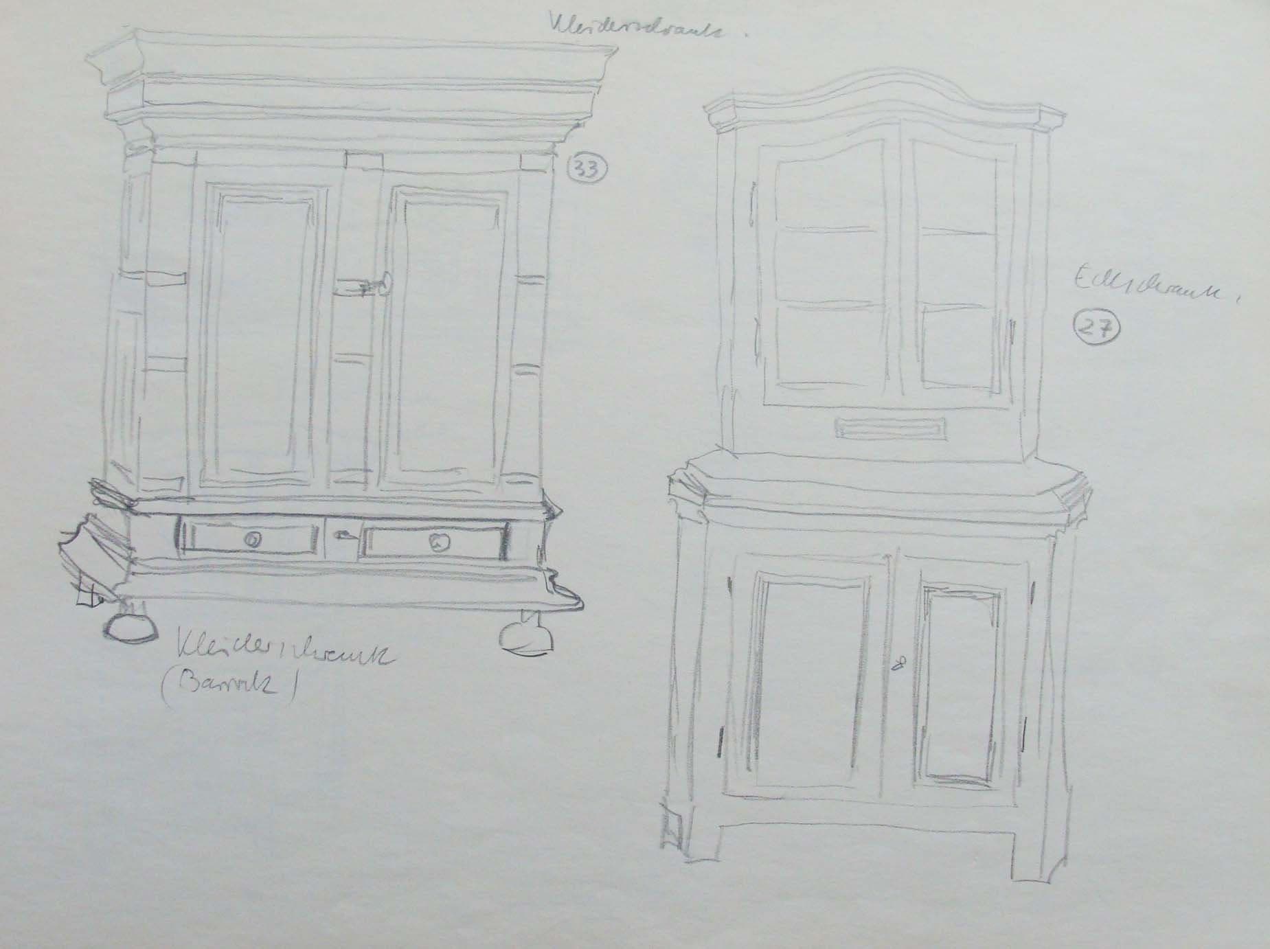 Kleider- und Eckschrank