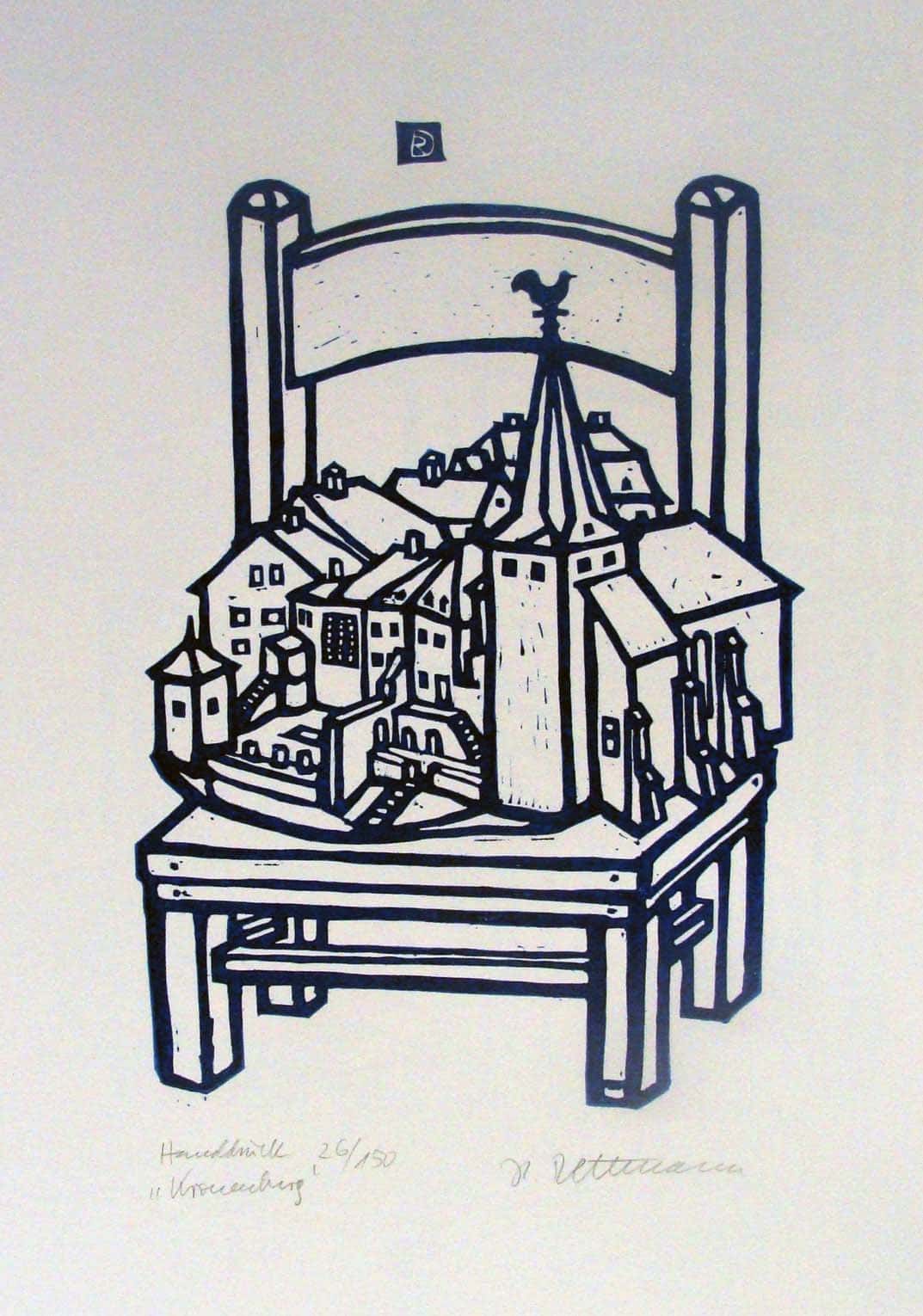 Kronenburg auf Stuhl