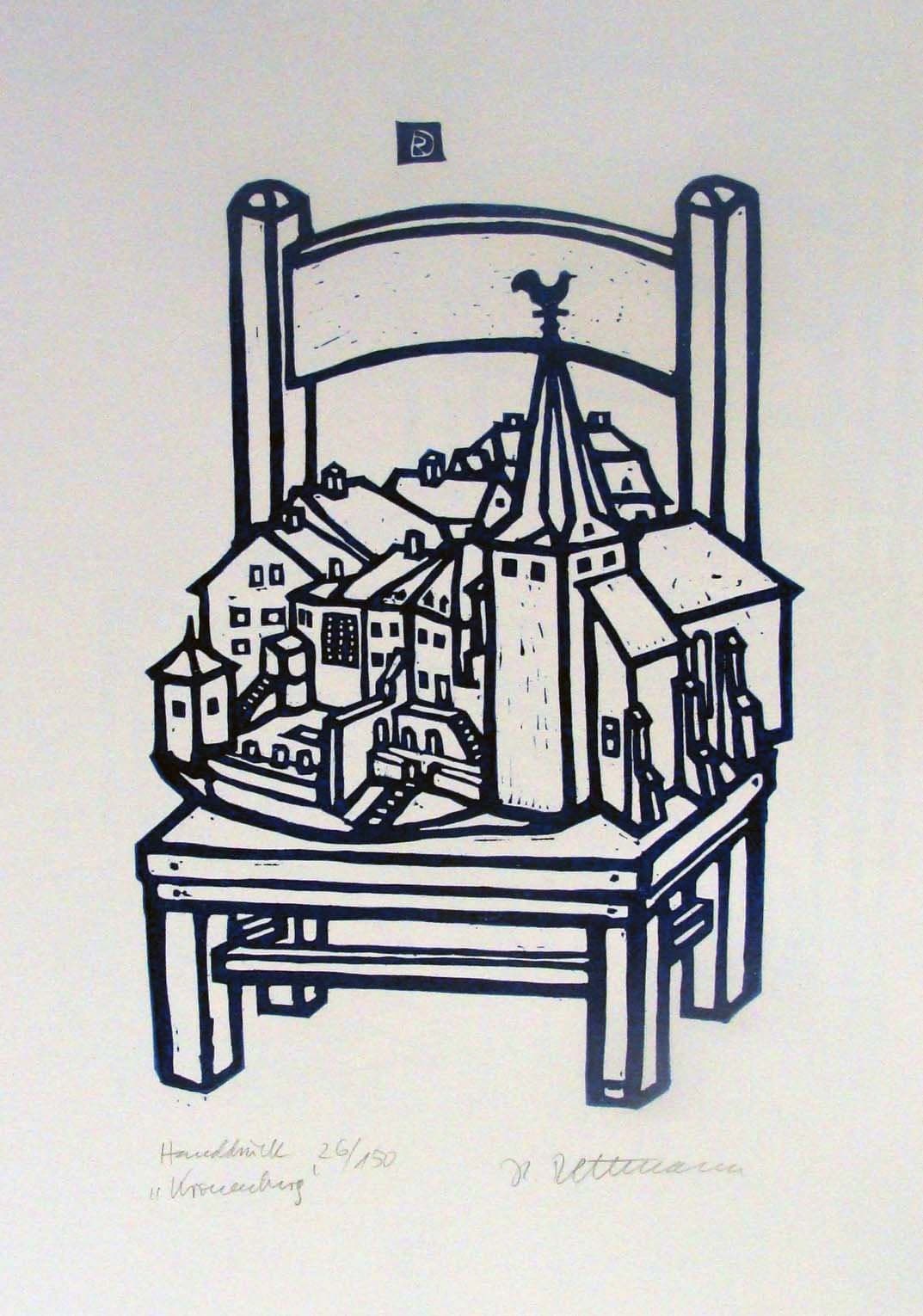 Kronenburg auf Stuhl