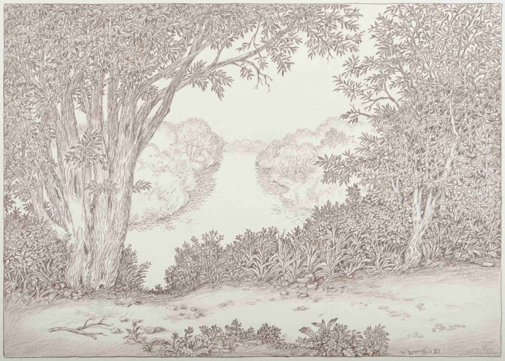 Die Kyll kurz vor Eintritt in die Mosel