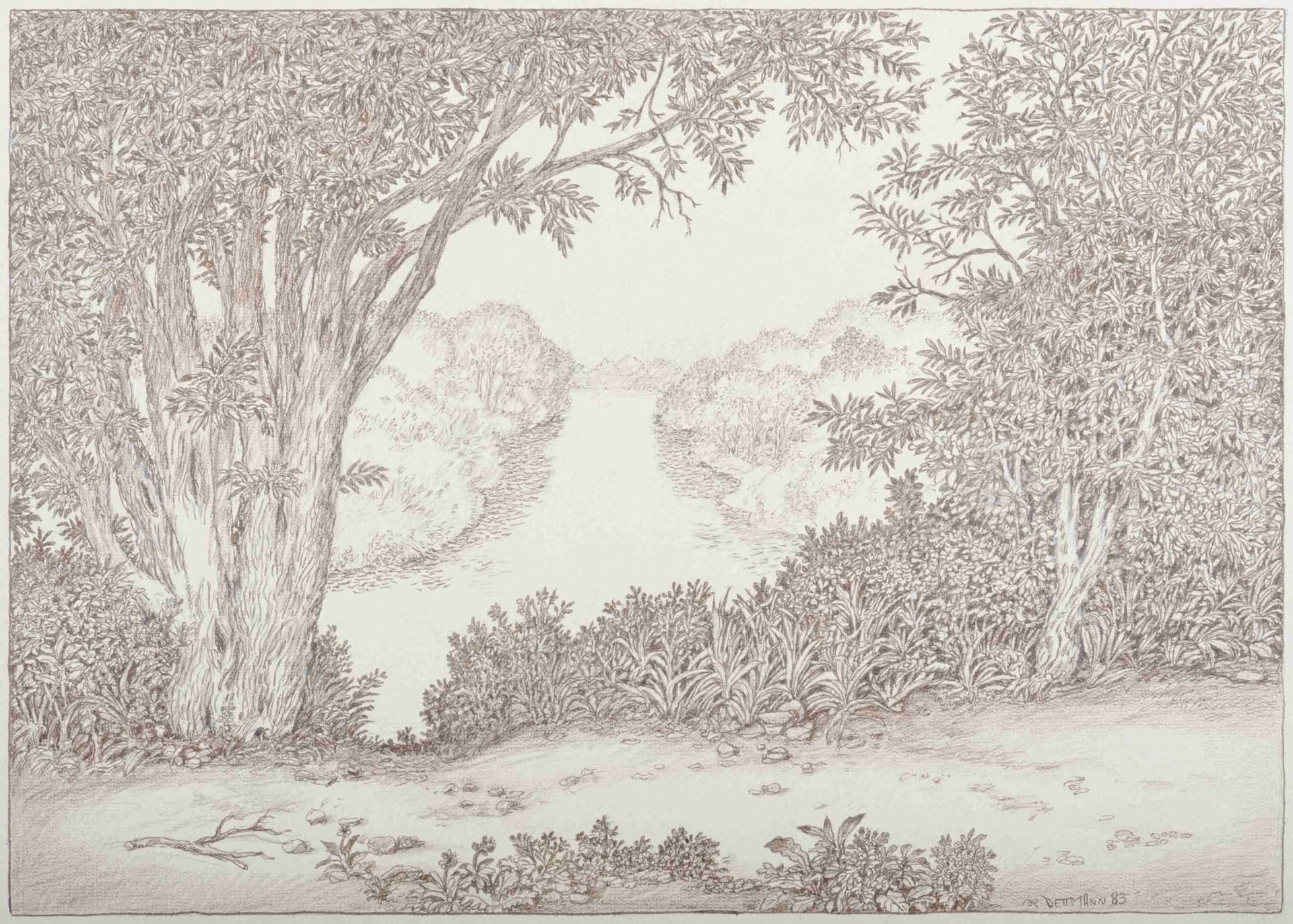 Die Kyll kurz vor Eintritt in die Mosel