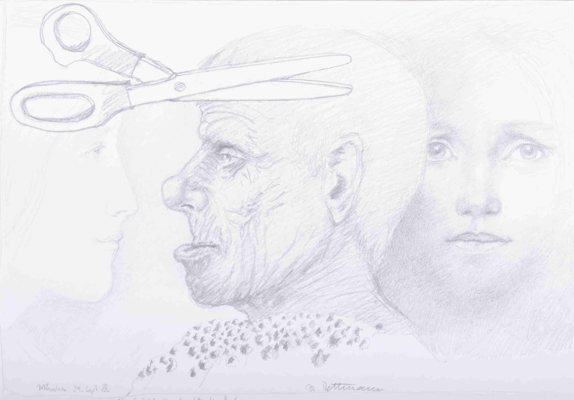 Ein Gesicht aus der Straßenbahn