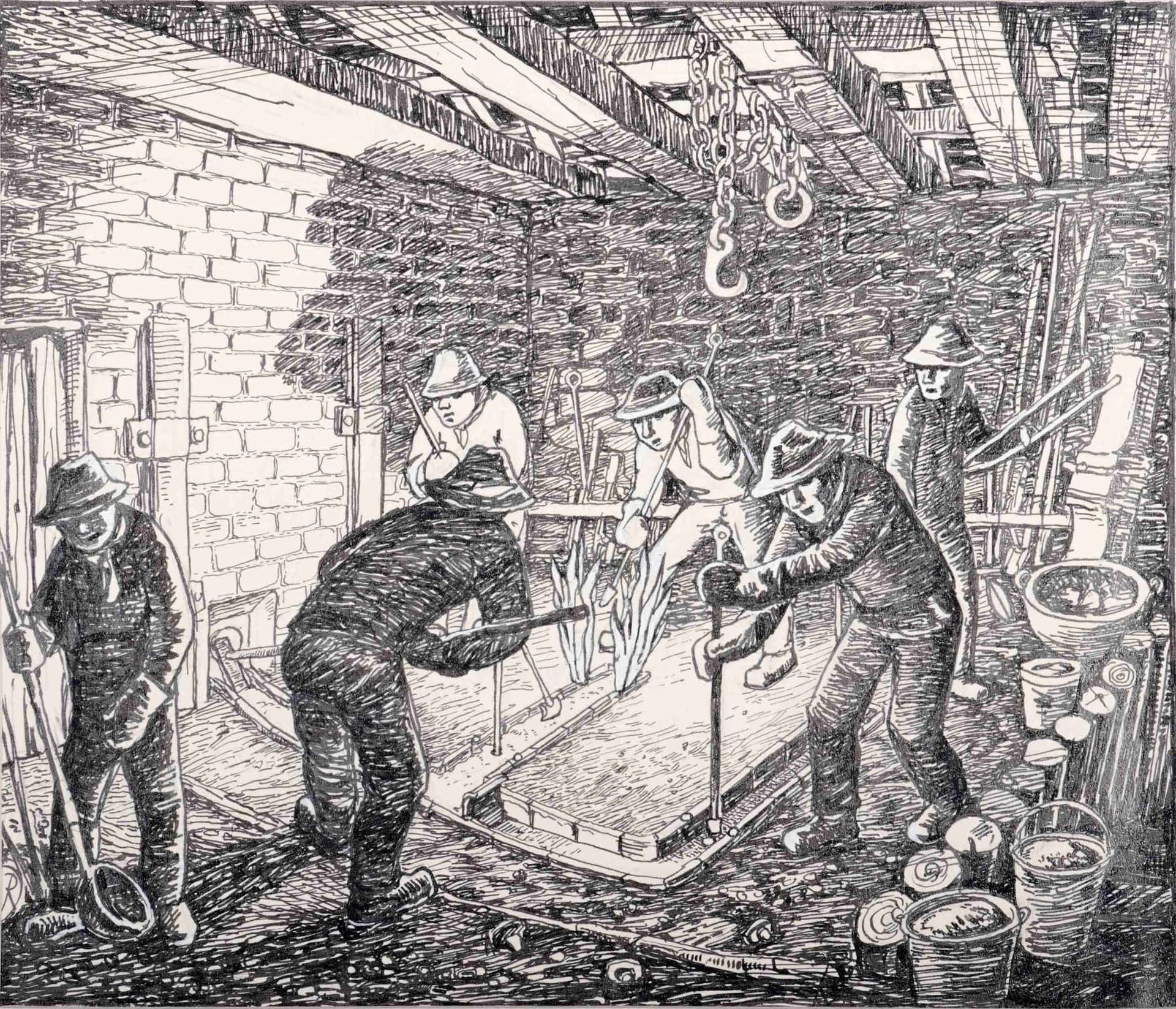 Glockenguss der Berker Glocken in Brockscheid