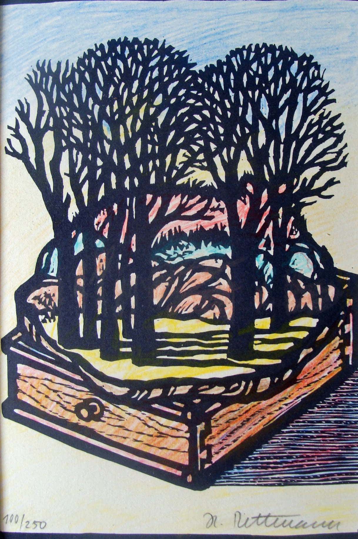 Landschaft in Schublade