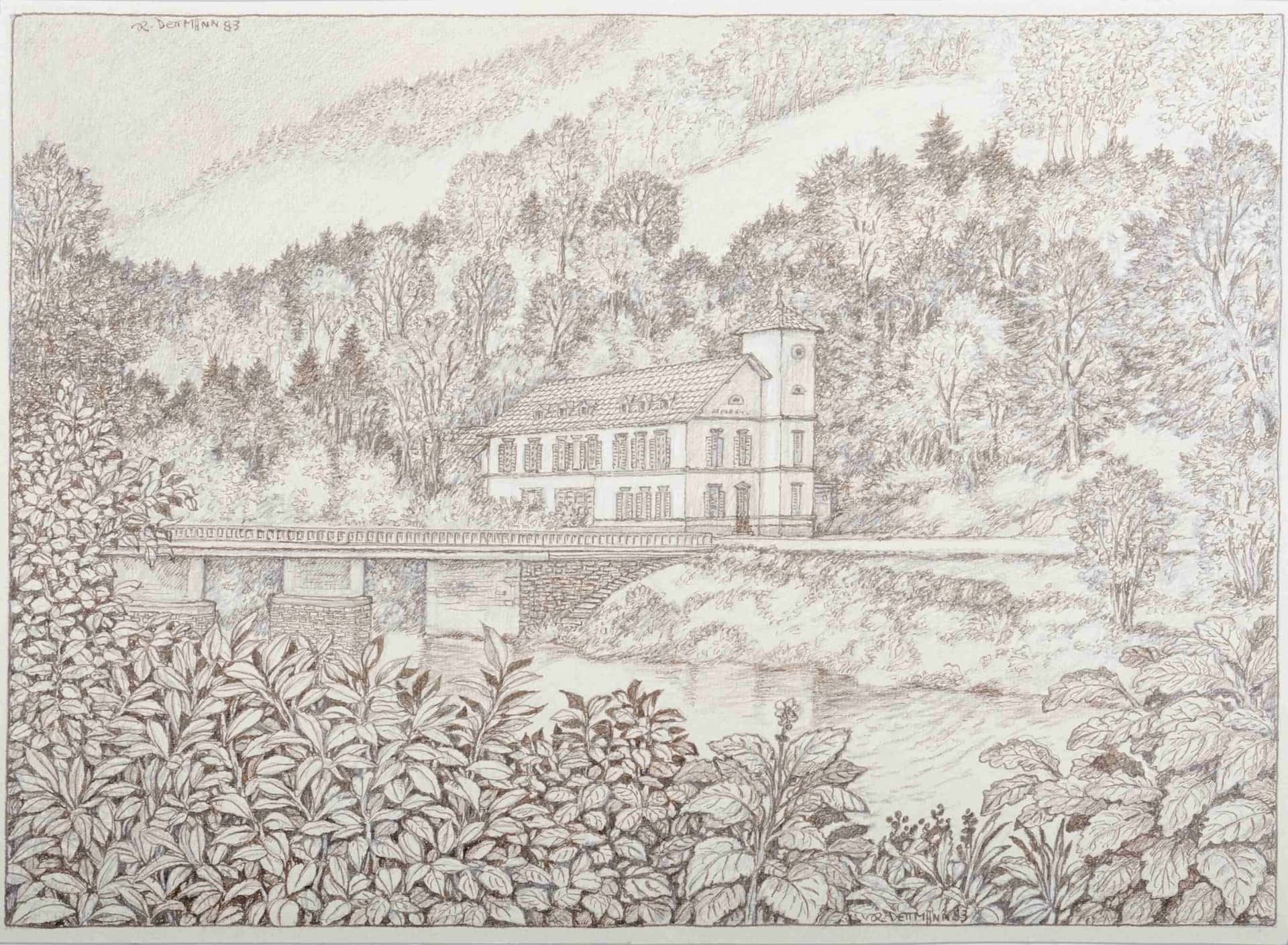 Kyllbrücke mit Moltkeburg, bei Speicher