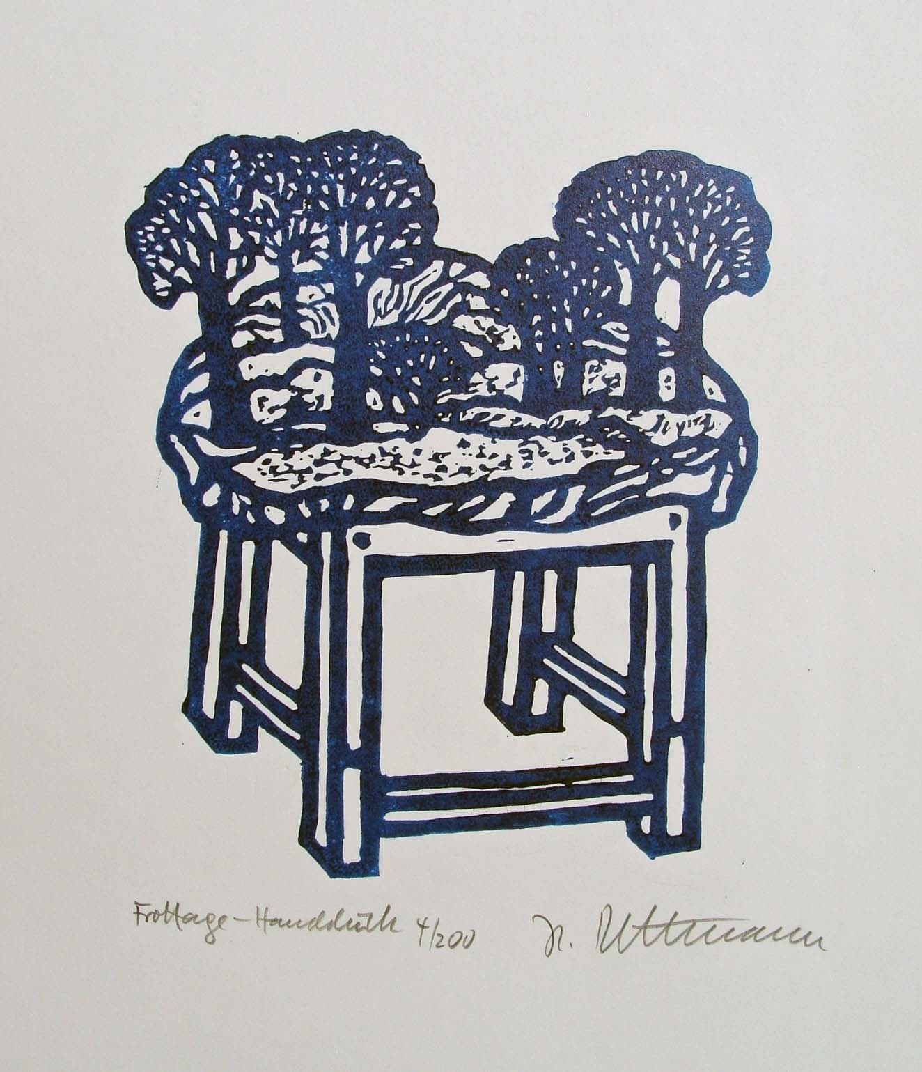 Landschaft auf Hocker