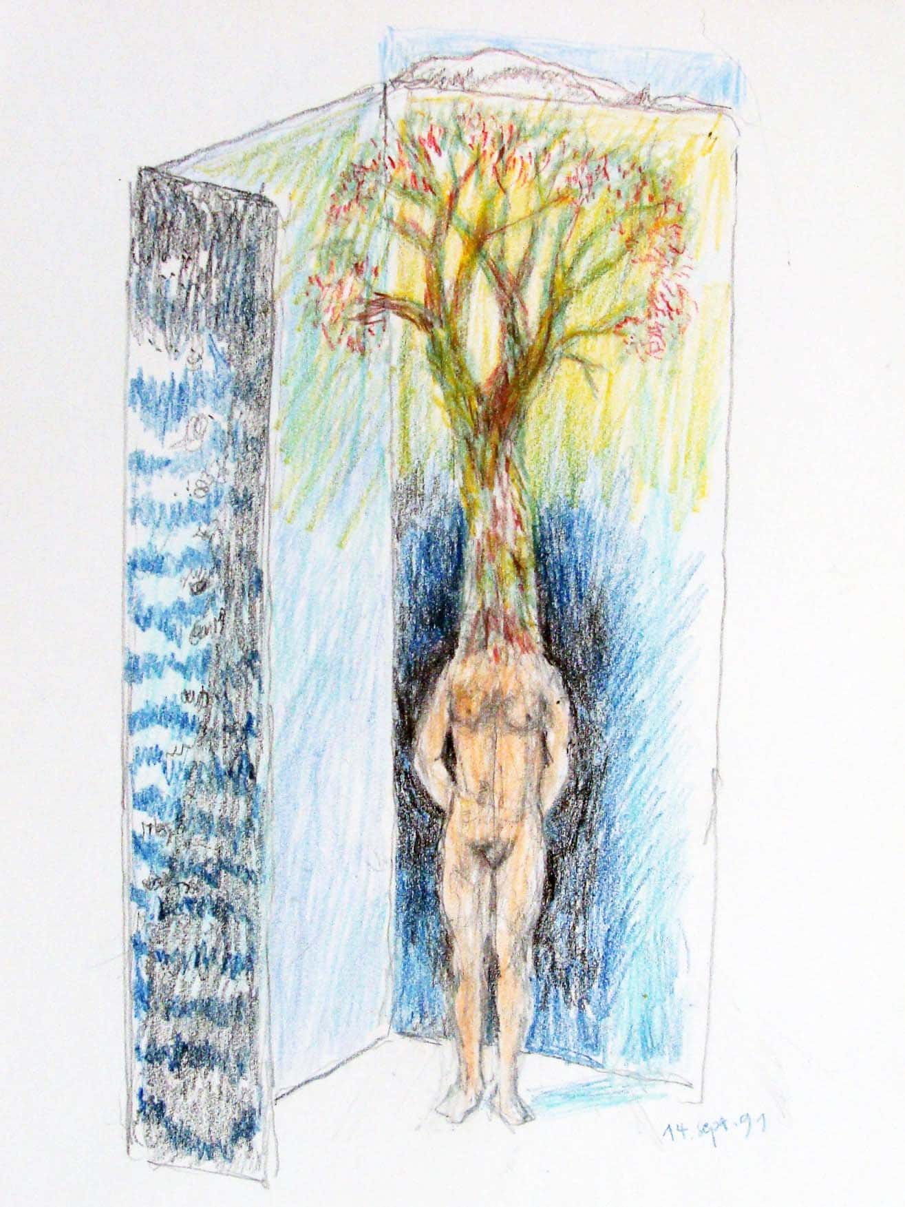 Surrealistischer Frauenakt