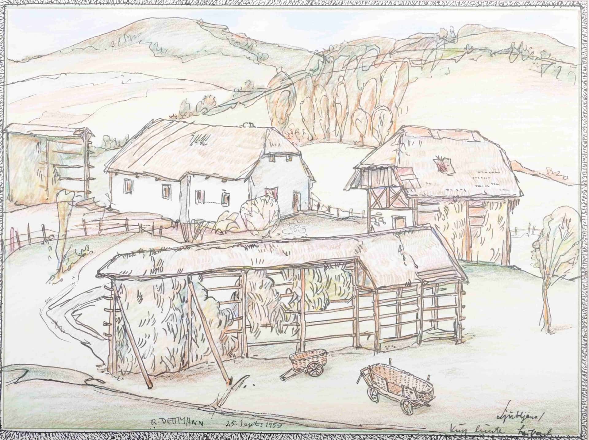 Kurz hinter Ljubljana, Slowenien