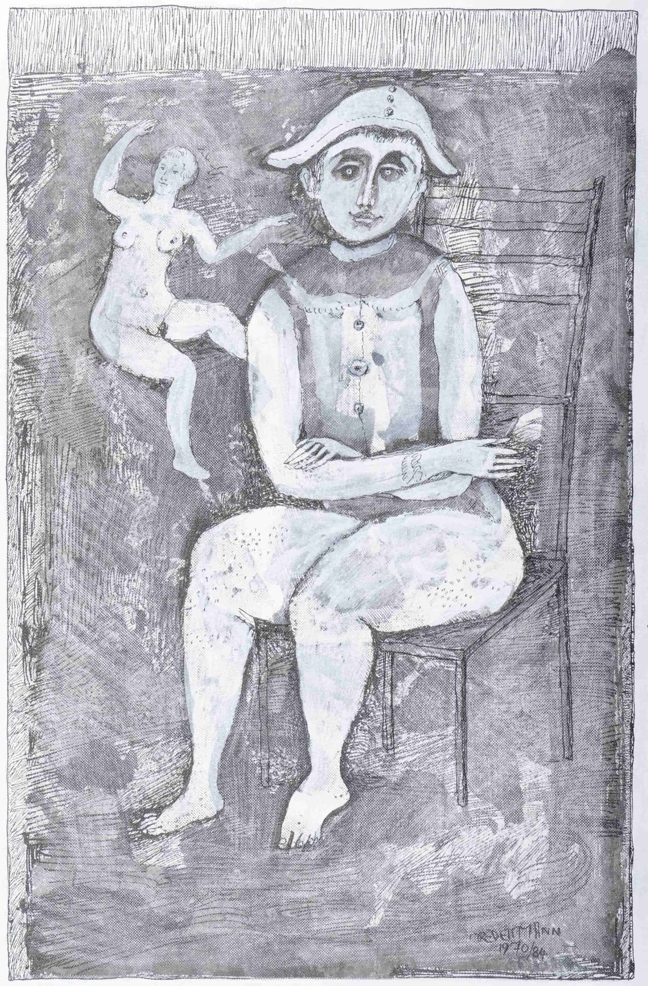 Träumender Harlekin