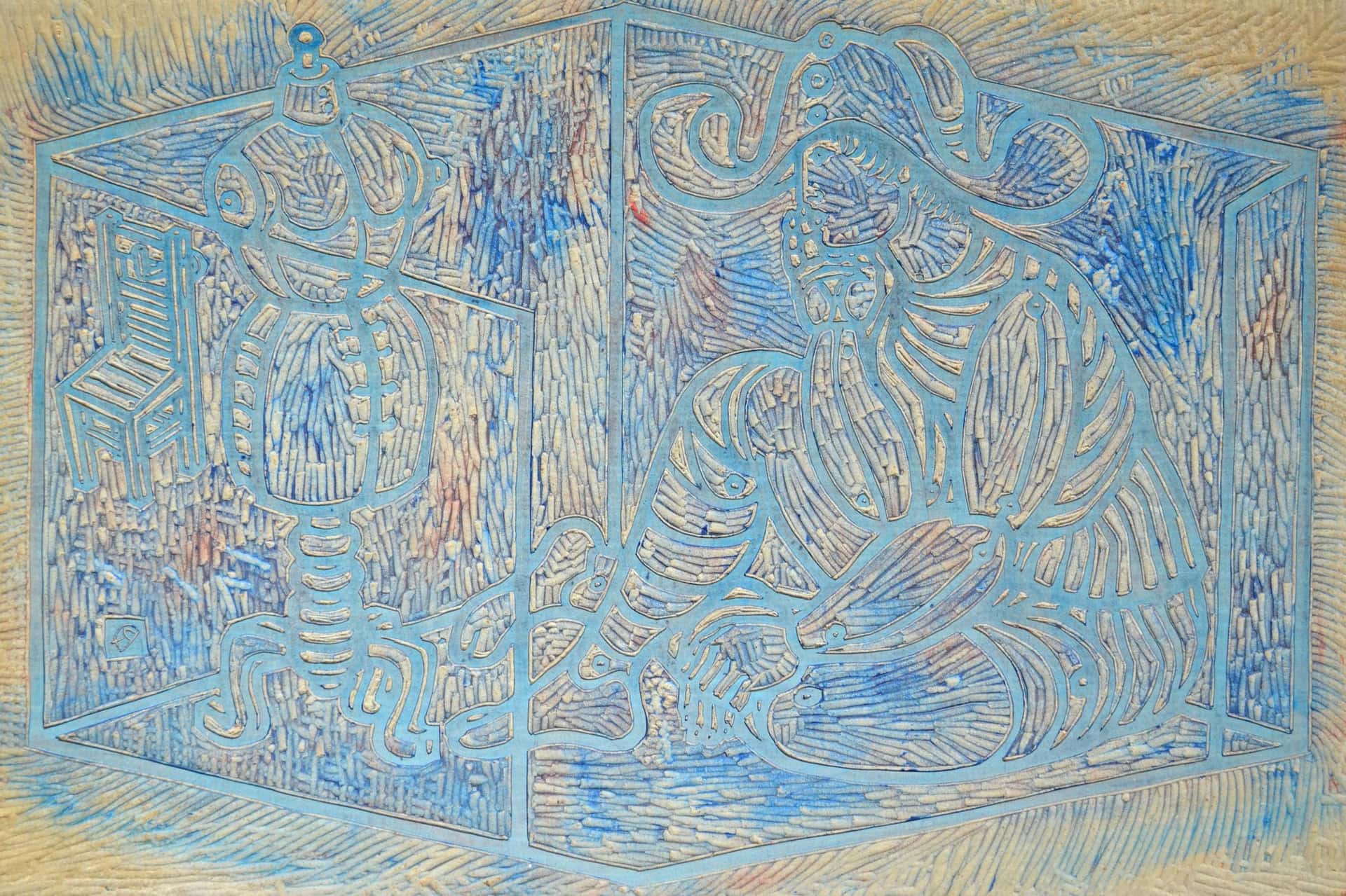 Harlekin und Schneiderpuppe