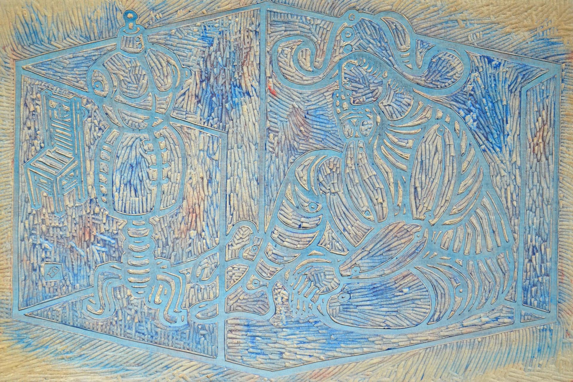 Harlekin und Schneiderpuppe