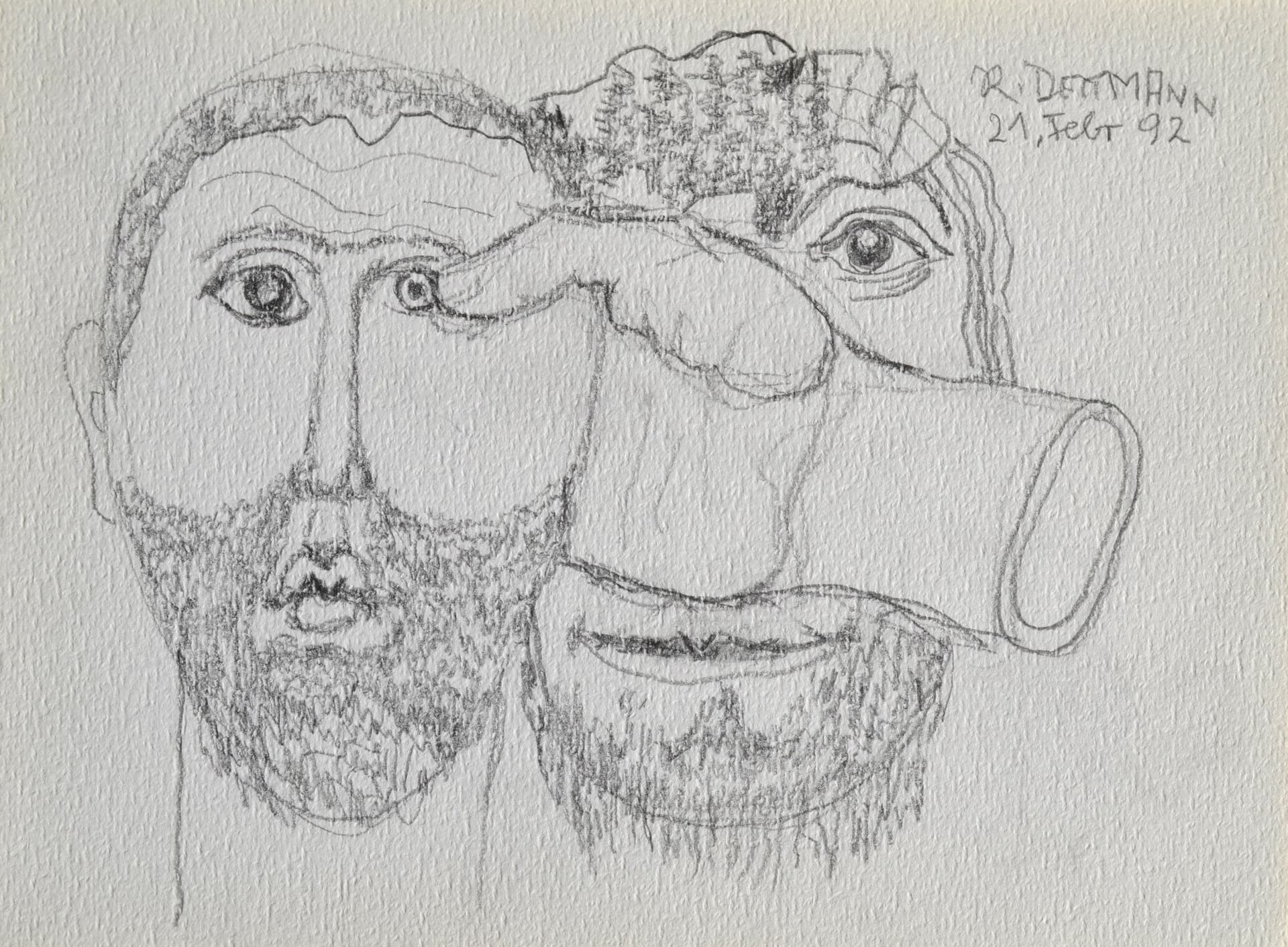 Surreales Doppelportrait