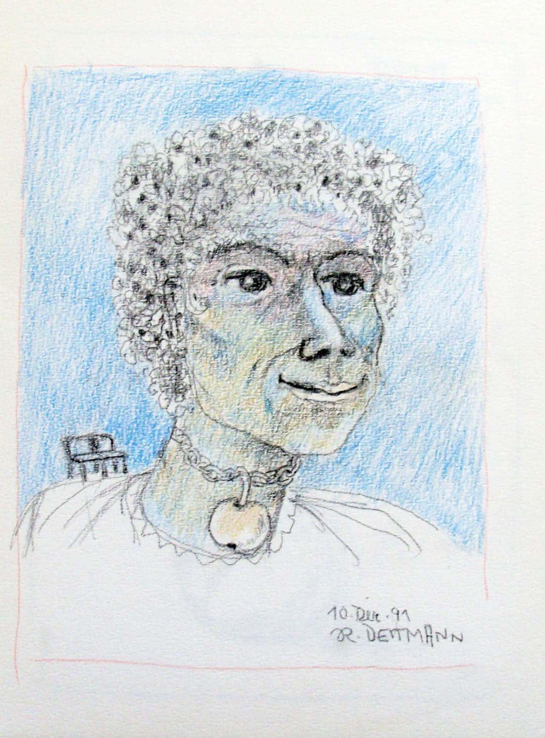 Surrealistisches Frauenportrait