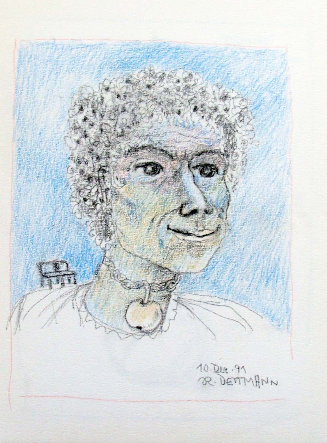 Surrealistisches Frauenportrait