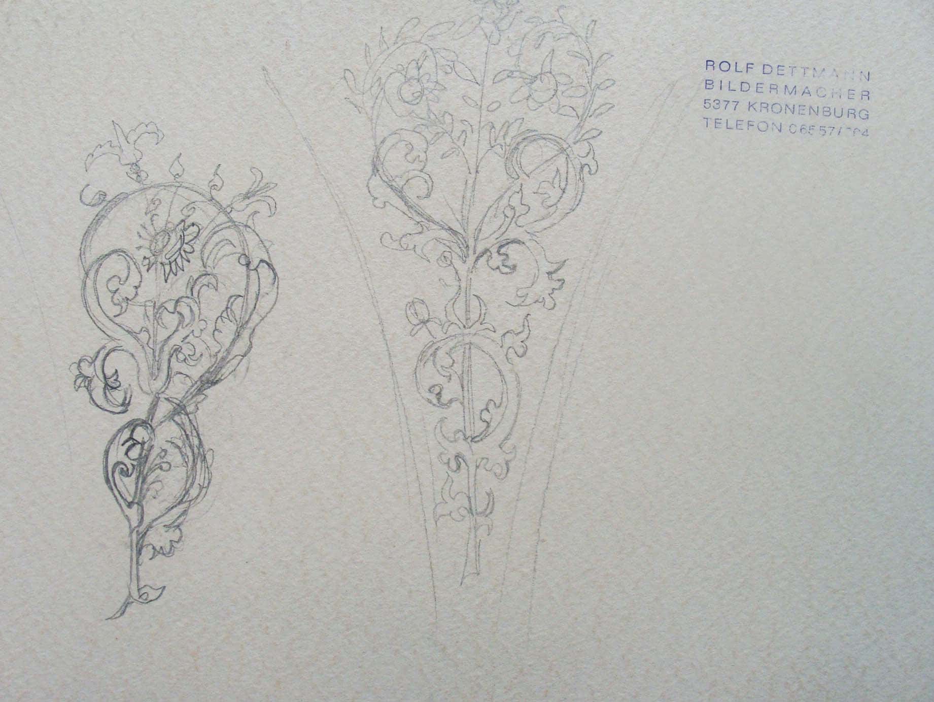 Gotische Rankenblumen