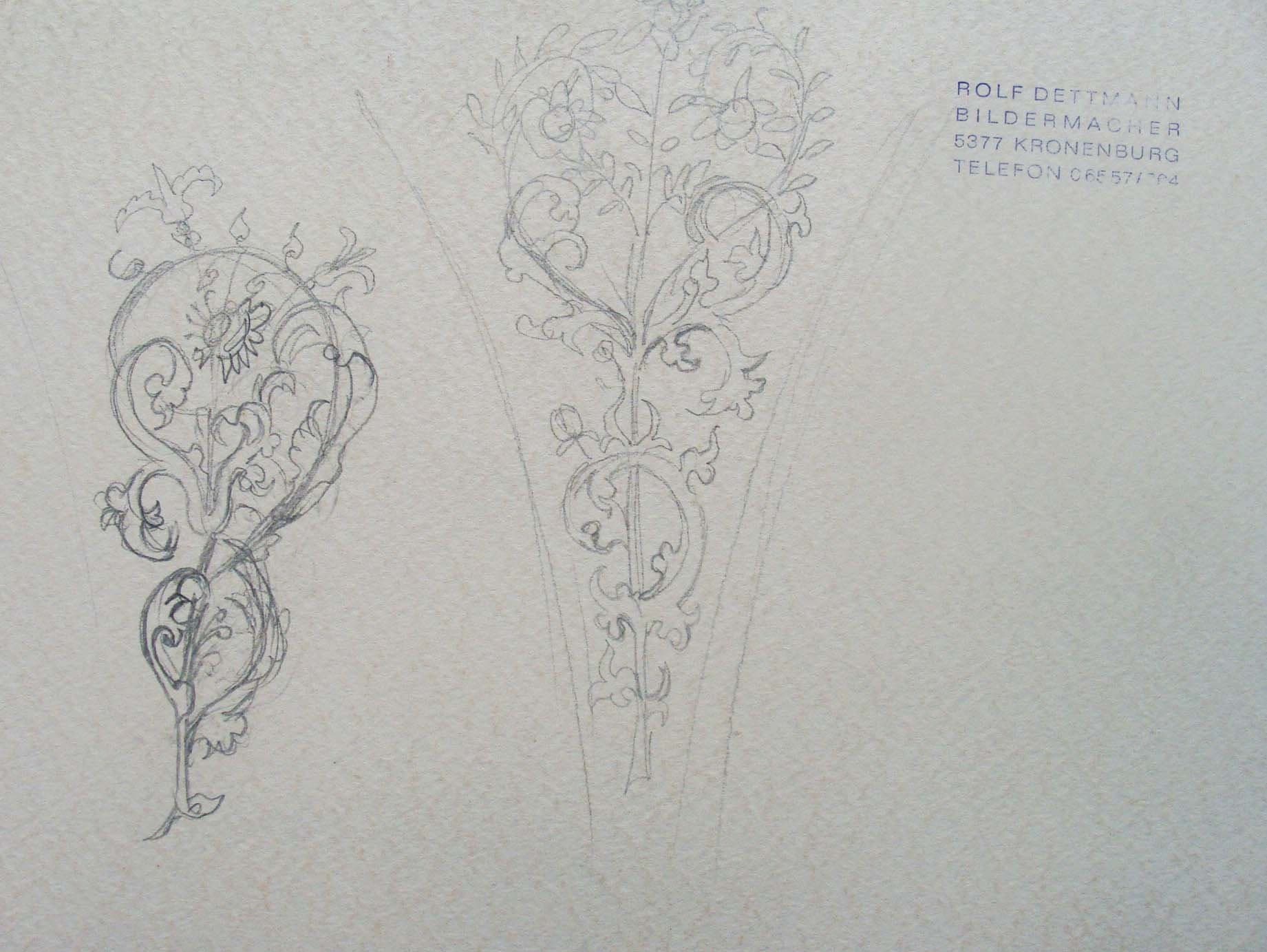 Gotische Rankenblumen