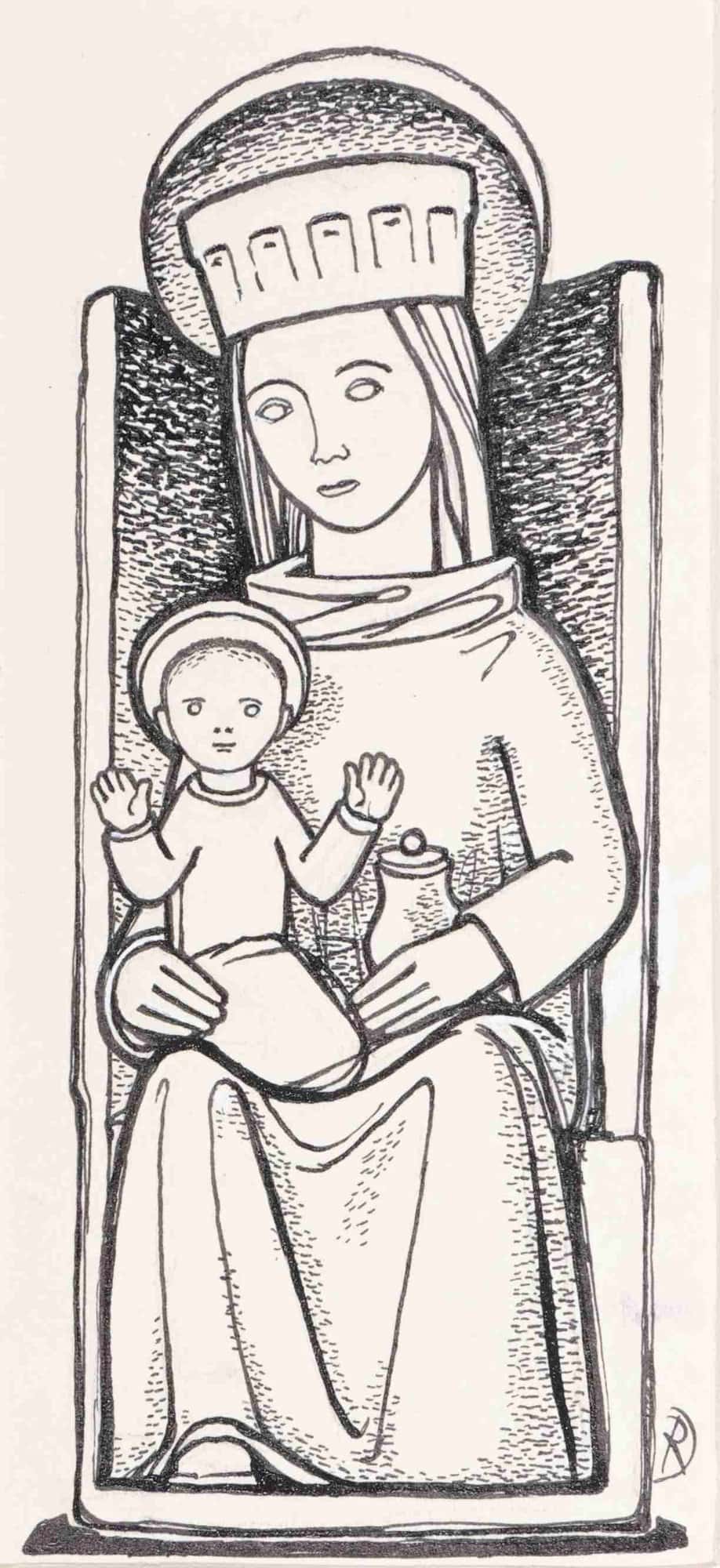 Madonna in der Kirche von Herhahn