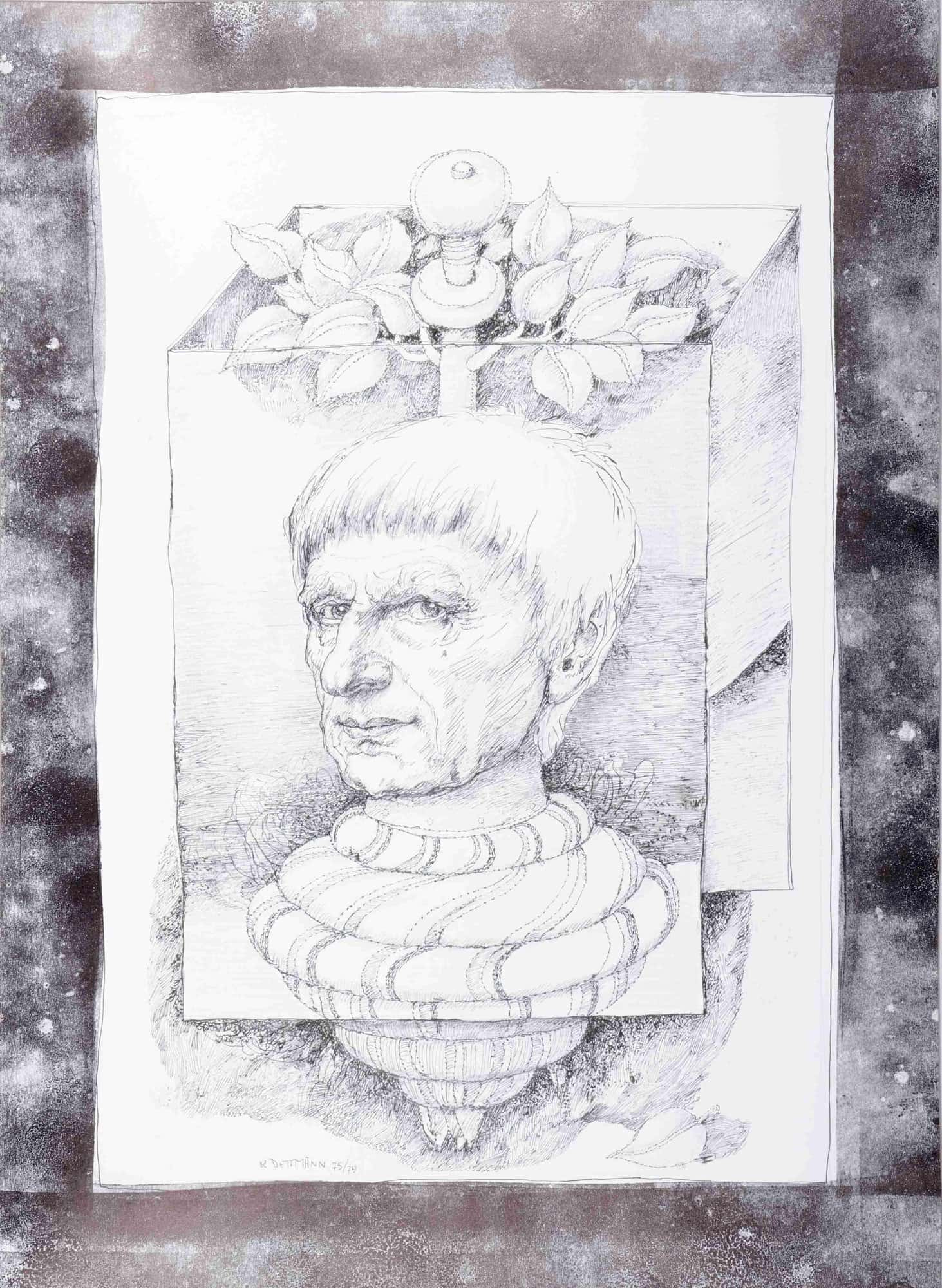 Selbstportrait auf Summkreisel